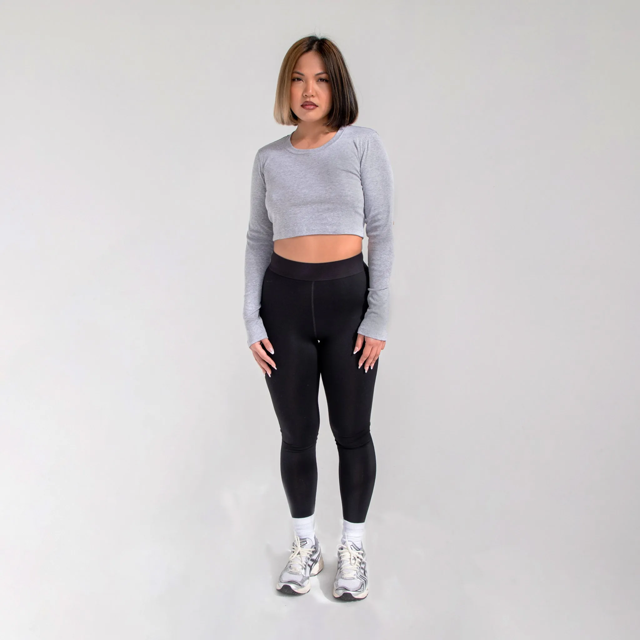 4002 - Women's Fitted Cropped Long Sleeve Tee