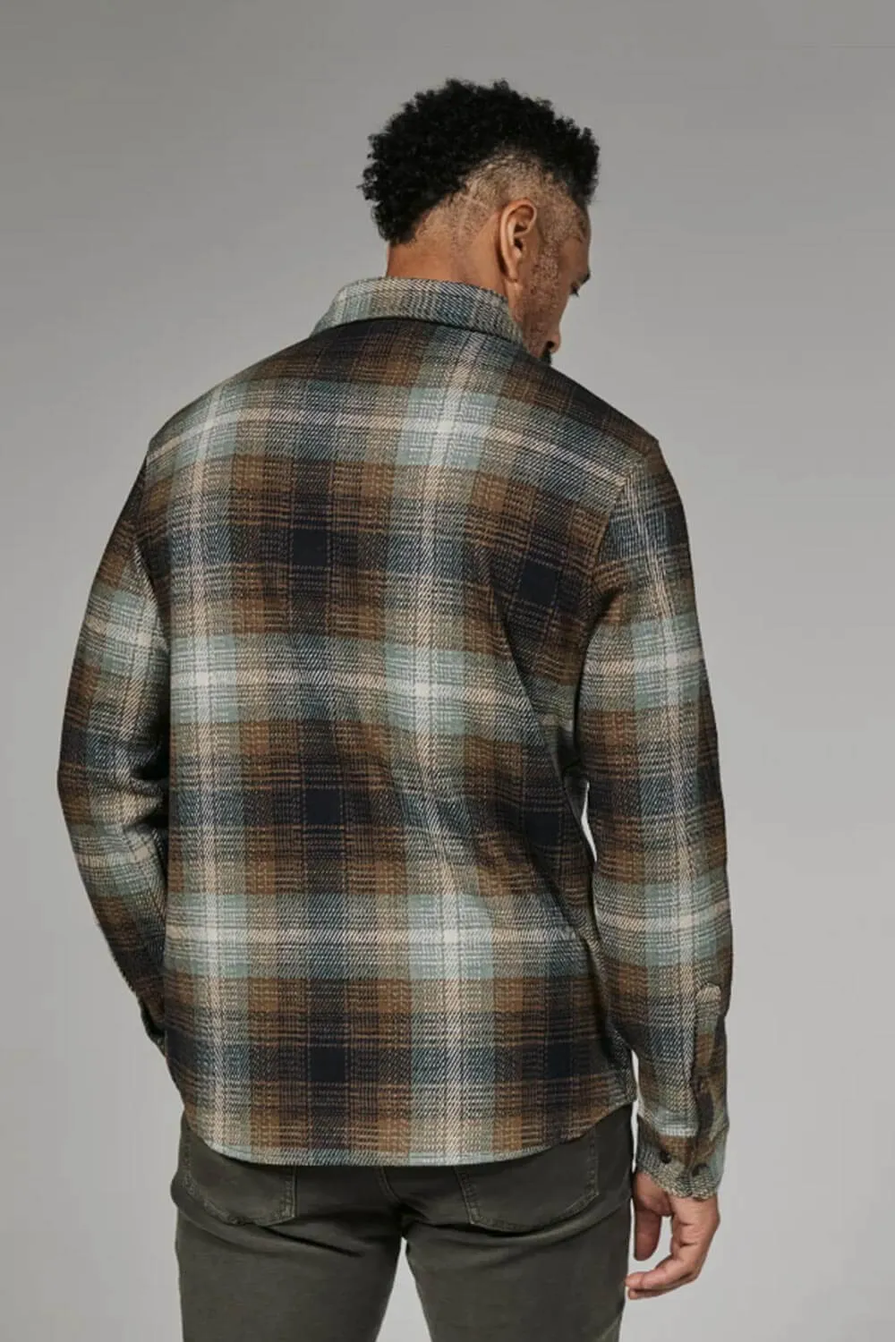 7Diamonds Generation Plaid Shirt for Men in Toffee | GSMK-7979-TOFFEE