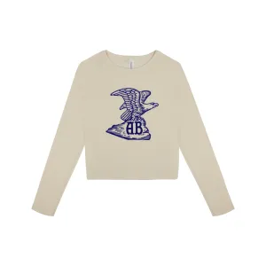 A & Eagle Women's Long Sleeve Crop T-Shirt