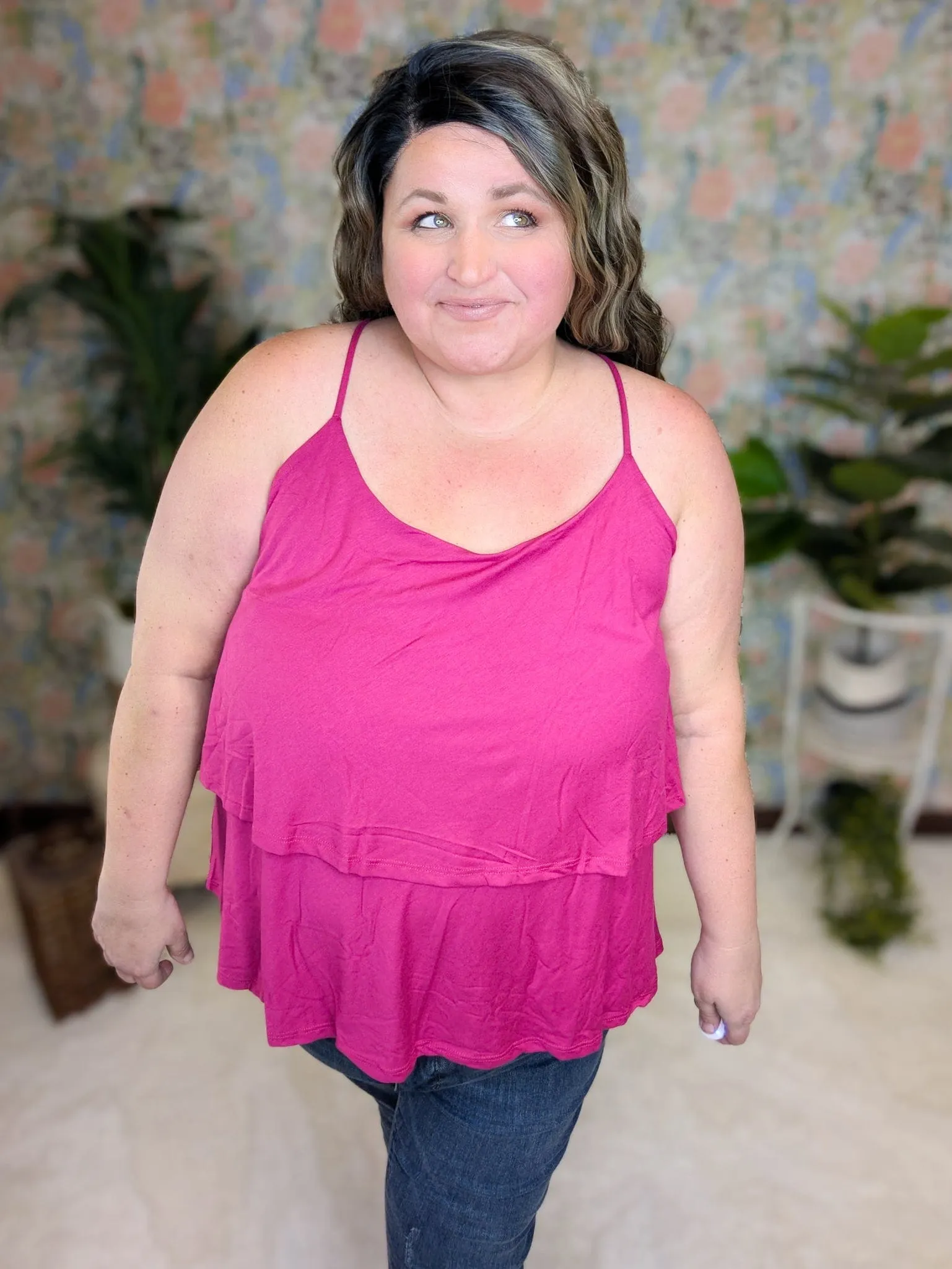 Alexis Tiered Racerback Tank in Solids (2 Colors)