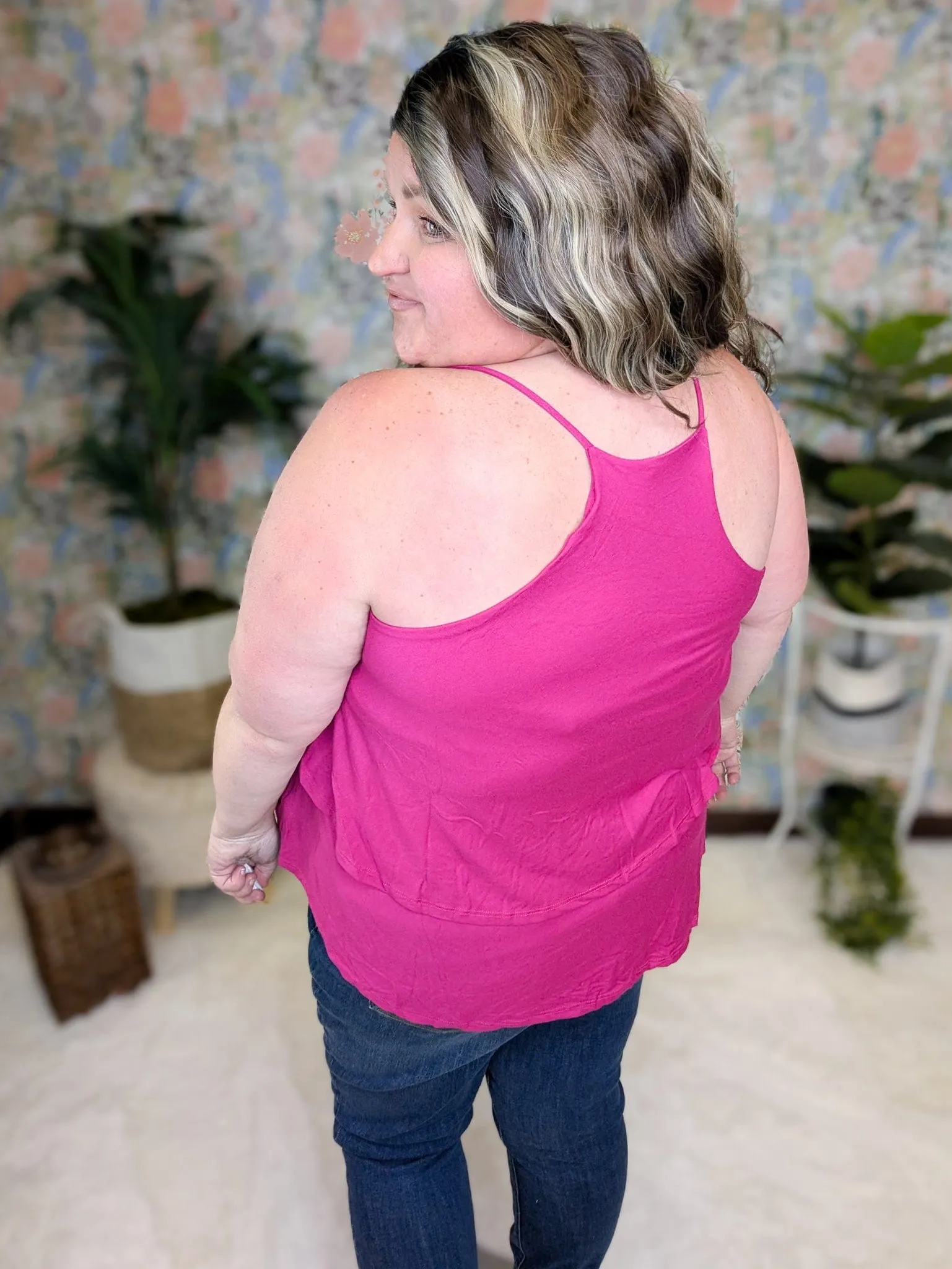 Alexis Tiered Racerback Tank in Solids (2 Colors)