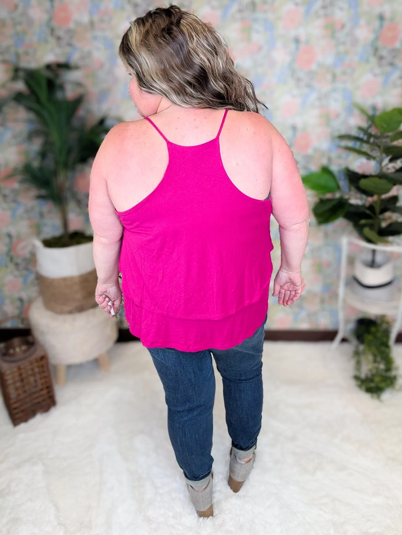 Alexis Tiered Racerback Tank in Solids (2 Colors)