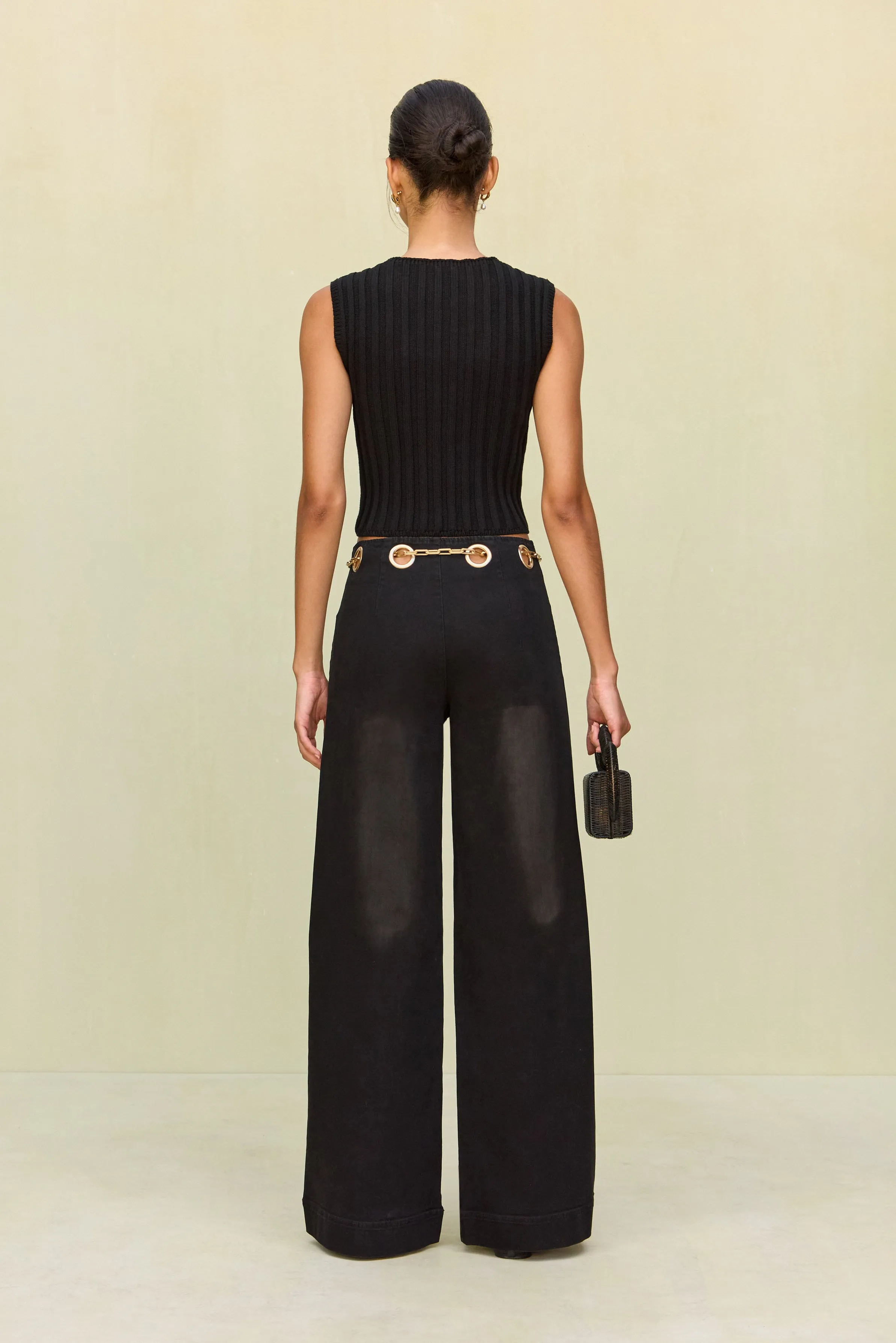 Anzu Knit Top Black