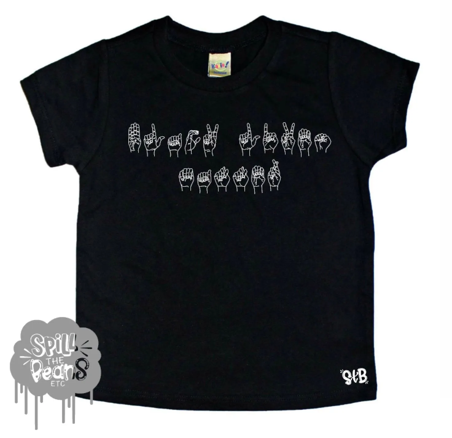 ASL Black Lives Matter Sign Language Kids Tee