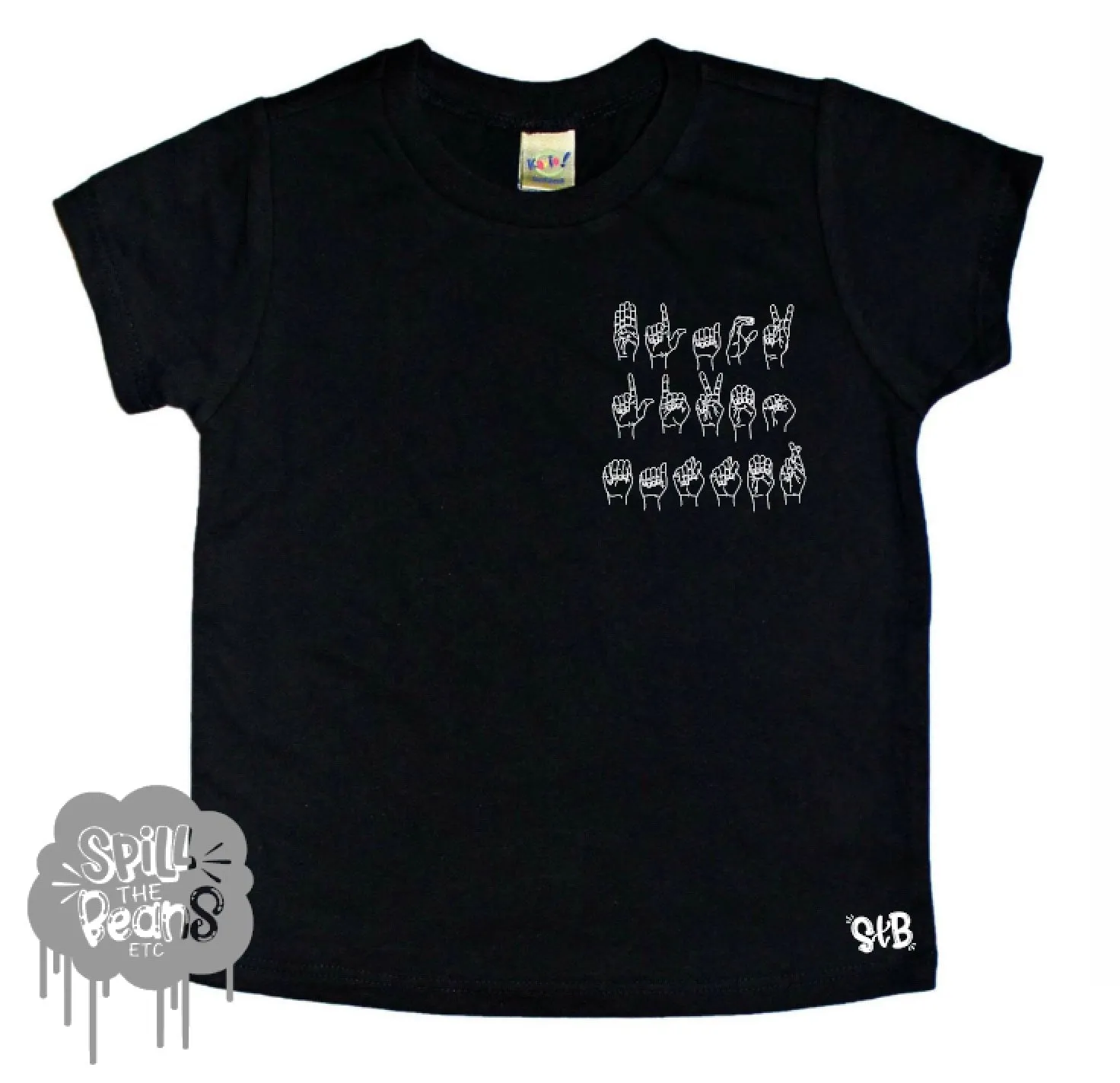 ASL Black Lives Matter Sign Language Kids Tee
