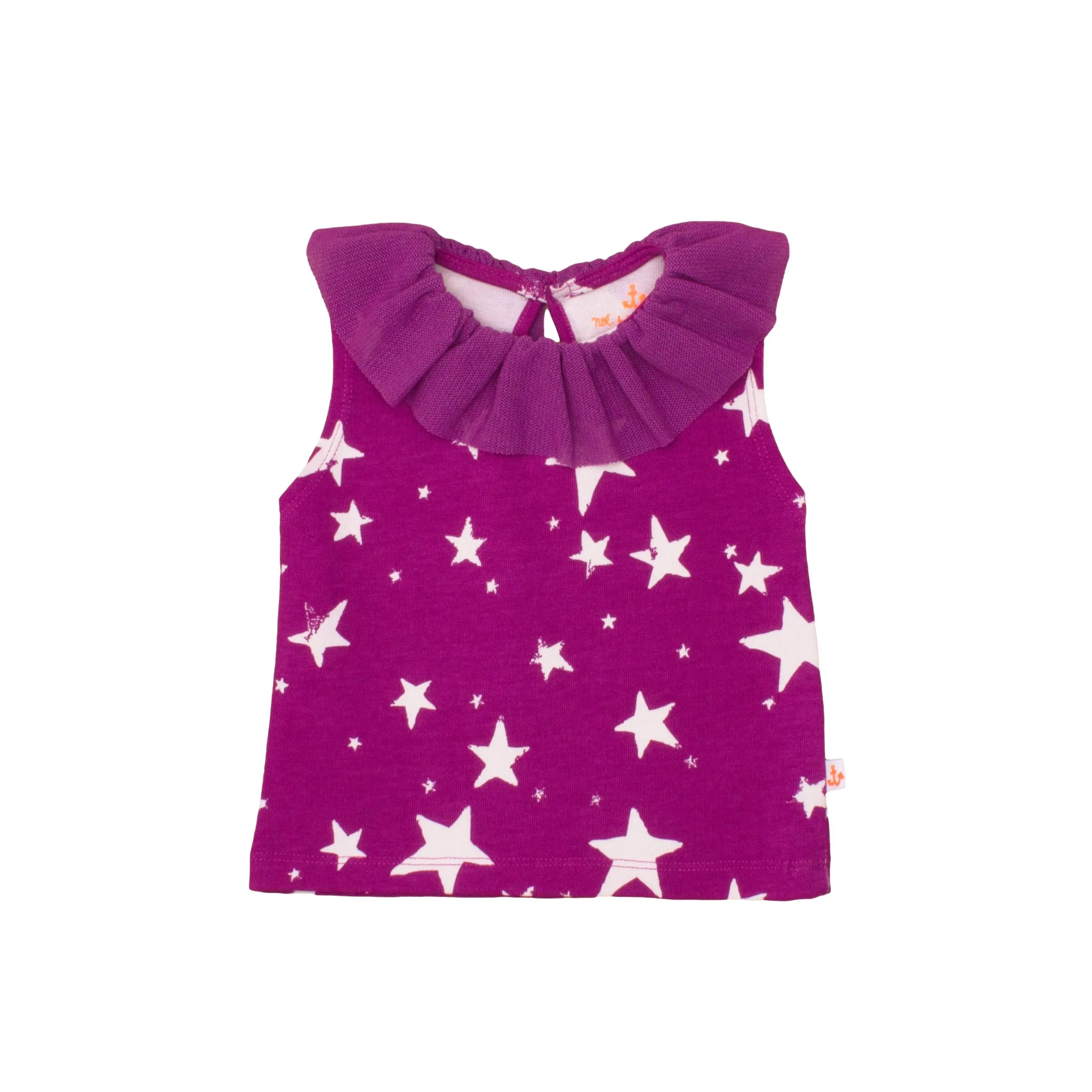 Baby Blouse // purple invers stars // 0-3m // LAST ONE
