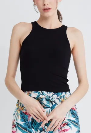 Basic Racer Neck Tank Top