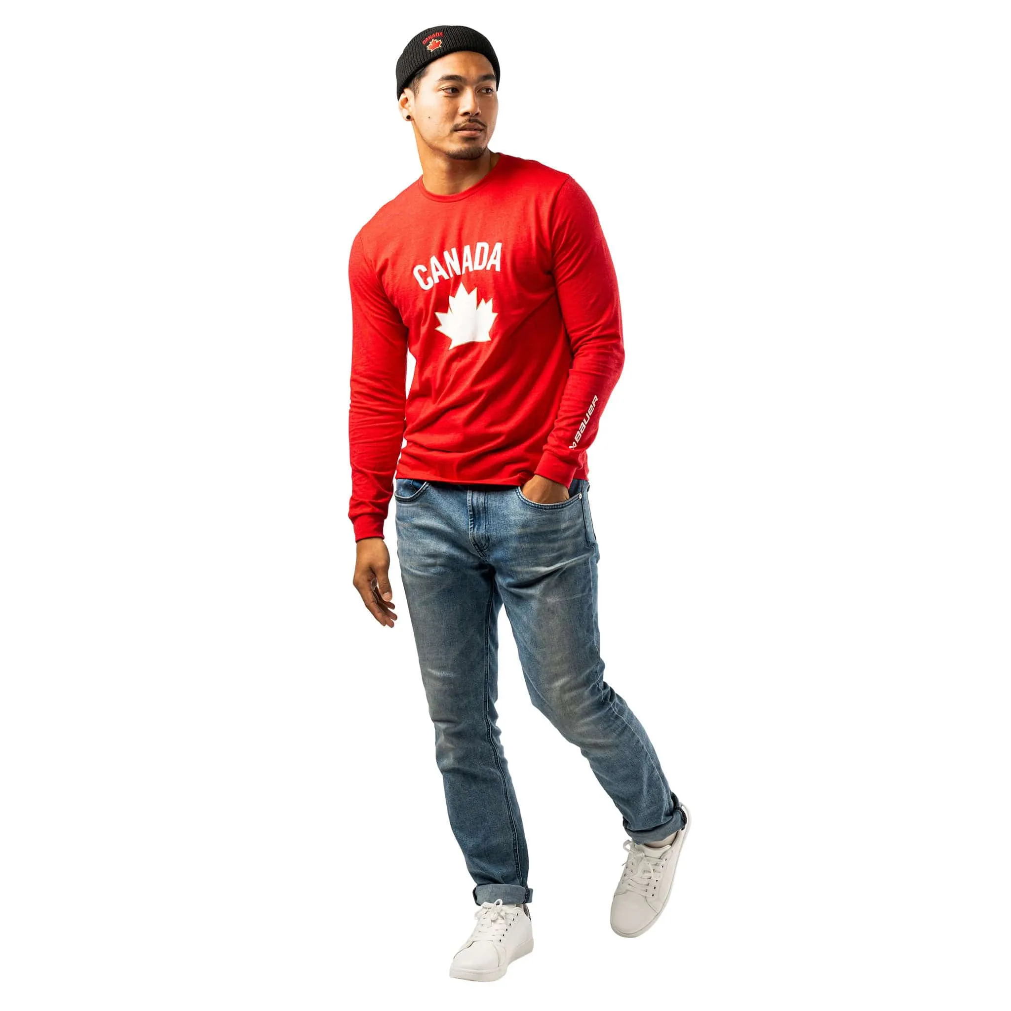 Bauer Hockey Canada Graphic Longsleeve Shirt - Red