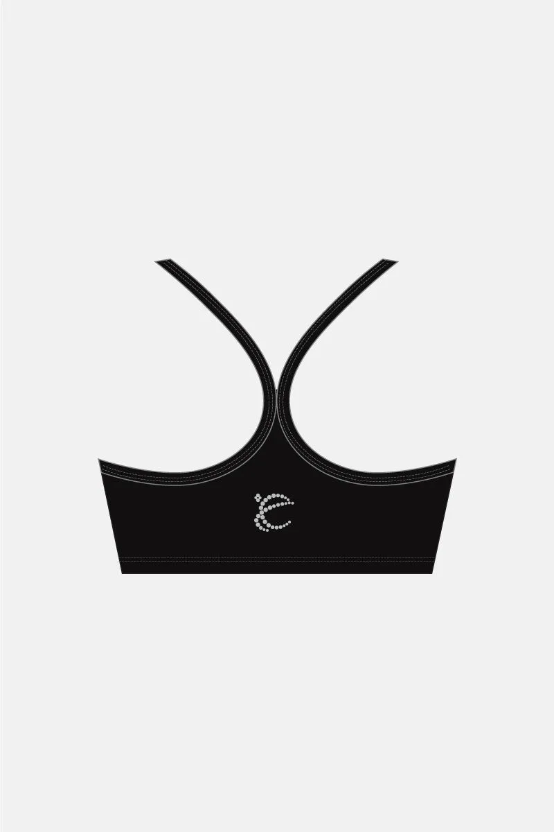Black Matt Crop Top