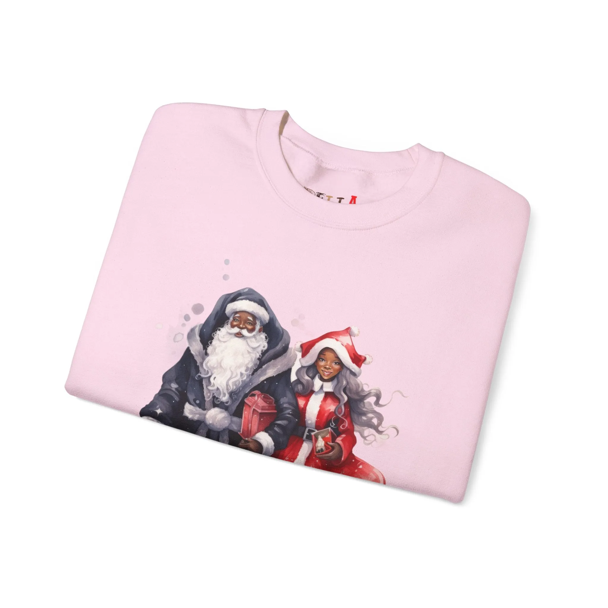 Black Santa 11 Unisex Heavy Blend™ Crewneck Sweatshirt