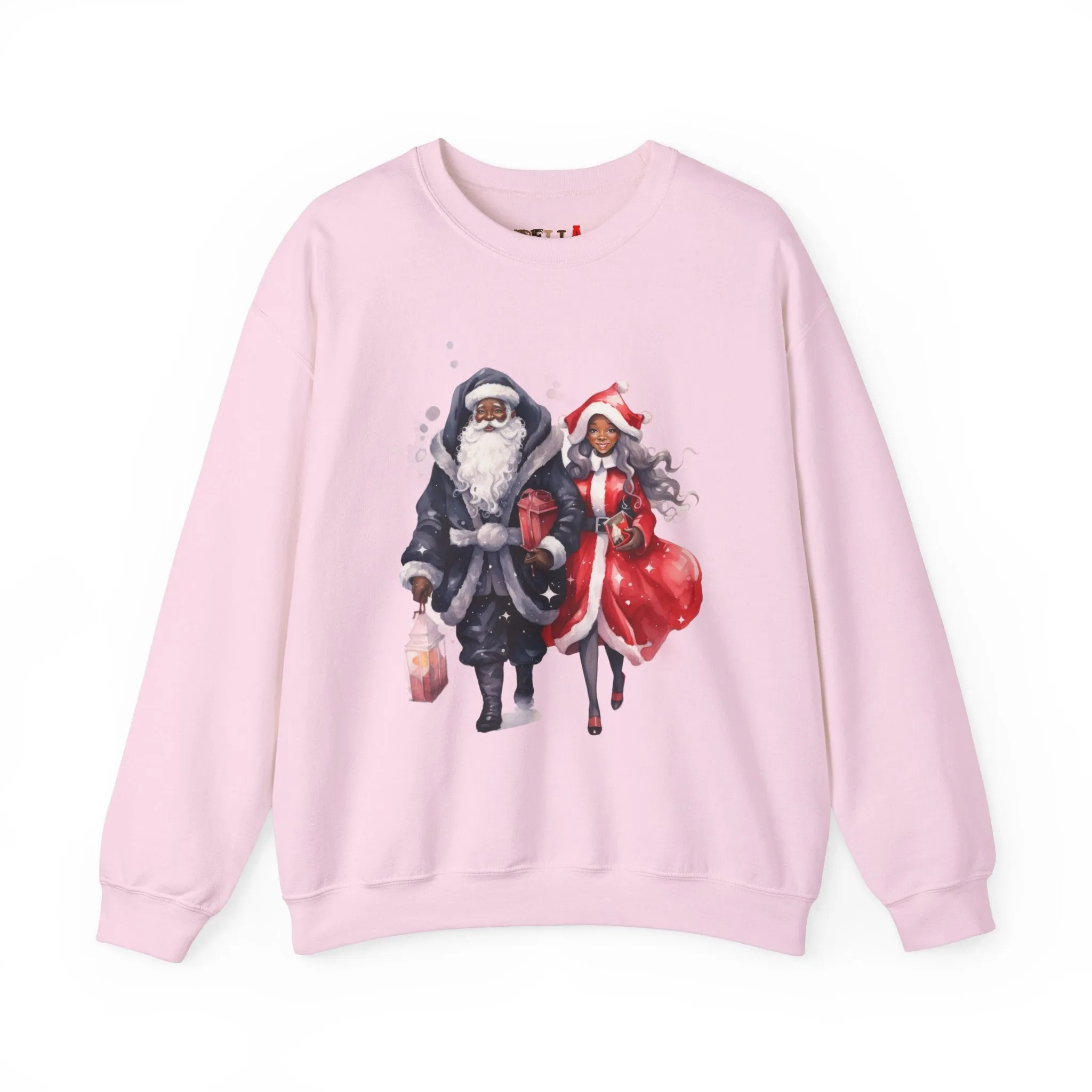 Black Santa 11 Unisex Heavy Blend™ Crewneck Sweatshirt