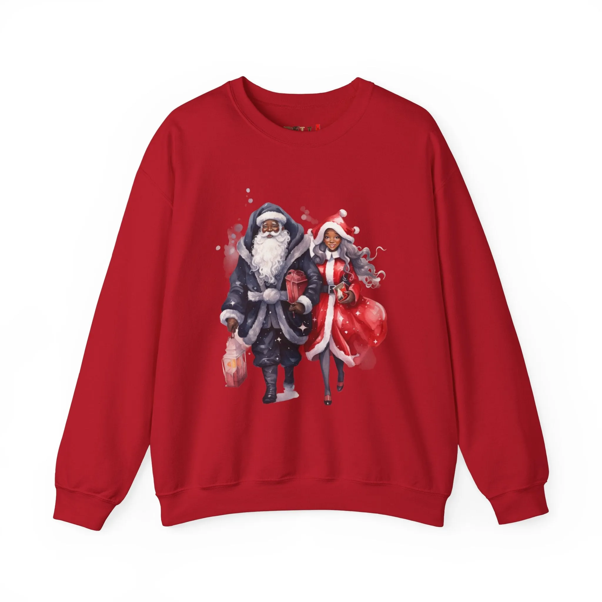 Black Santa 11 Unisex Heavy Blend™ Crewneck Sweatshirt
