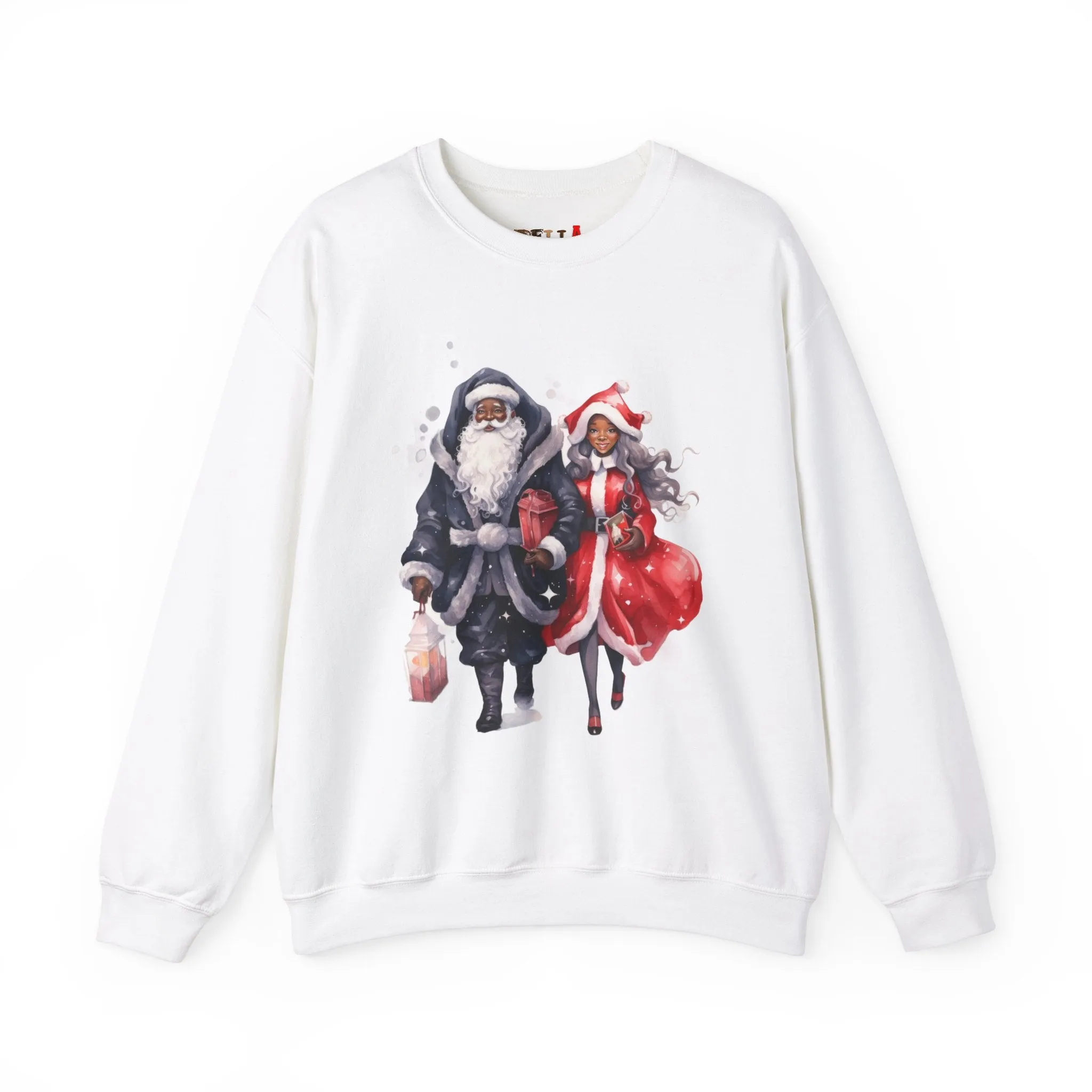 Black Santa 11 Unisex Heavy Blend™ Crewneck Sweatshirt