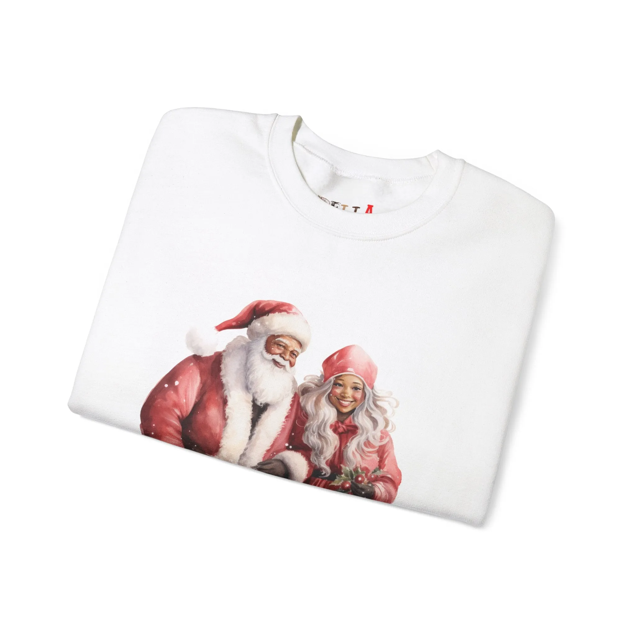 Black Santa 15 Unisex Heavy Blend™ Crewneck Sweatshirt