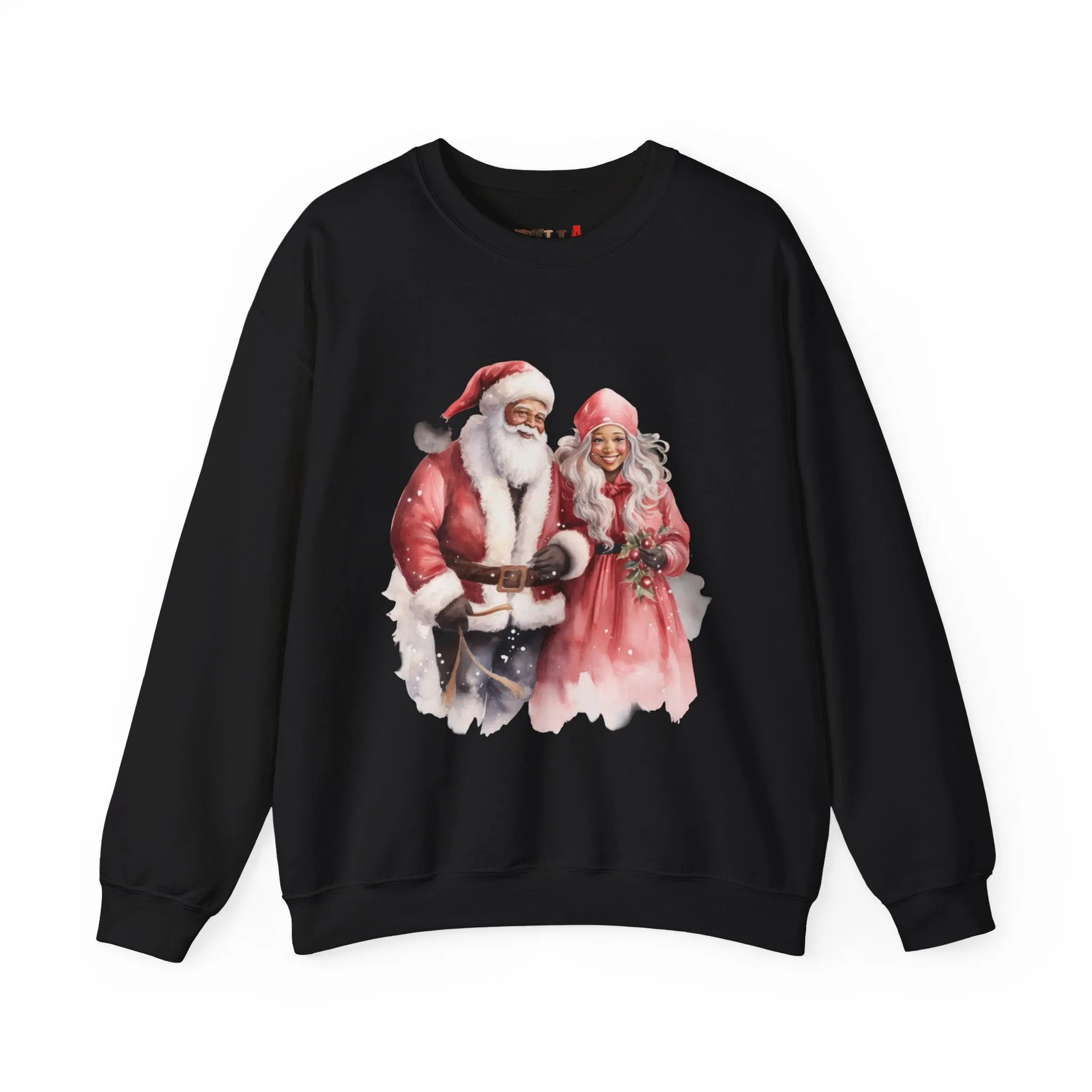Black Santa 15 Unisex Heavy Blend™ Crewneck Sweatshirt