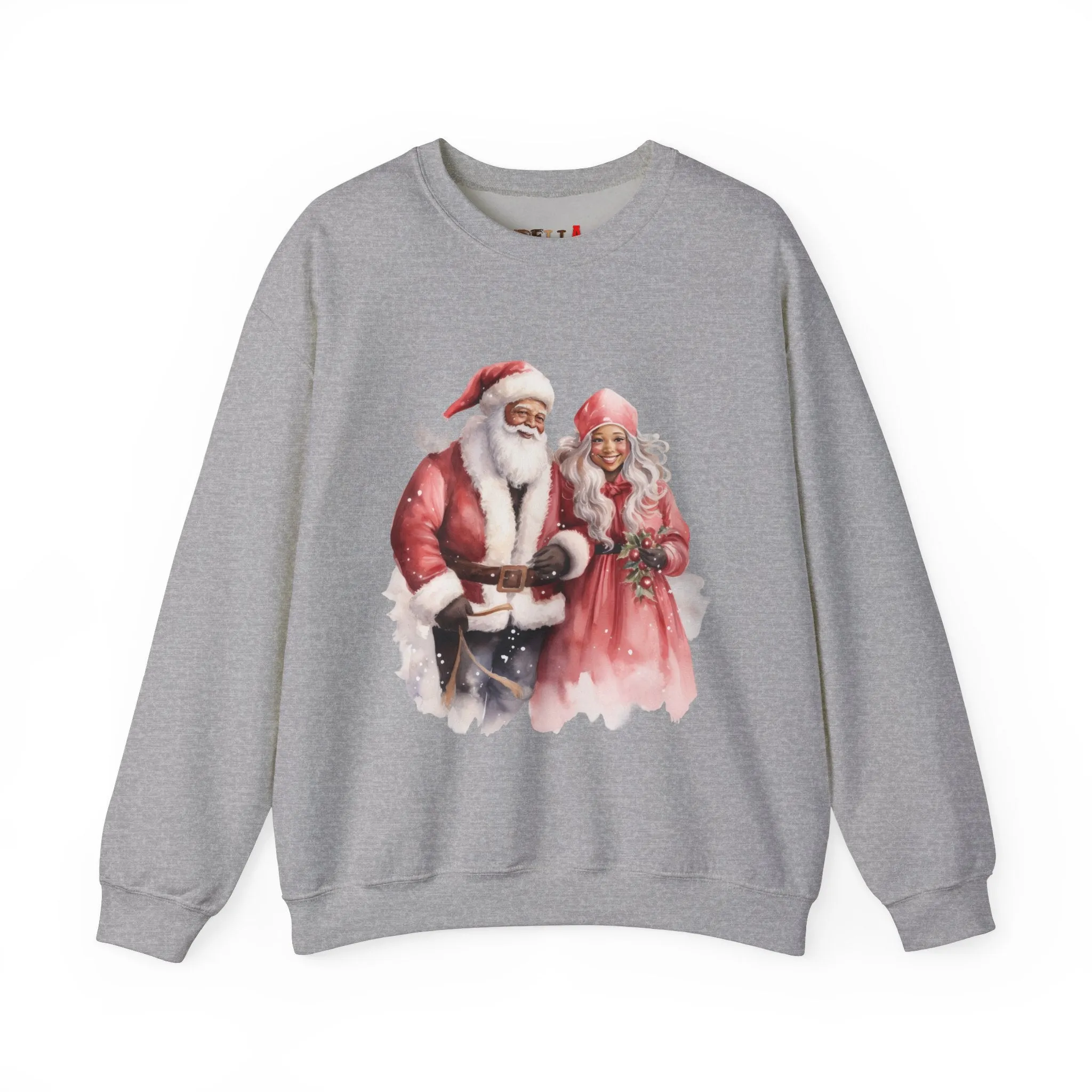 Black Santa 15 Unisex Heavy Blend™ Crewneck Sweatshirt