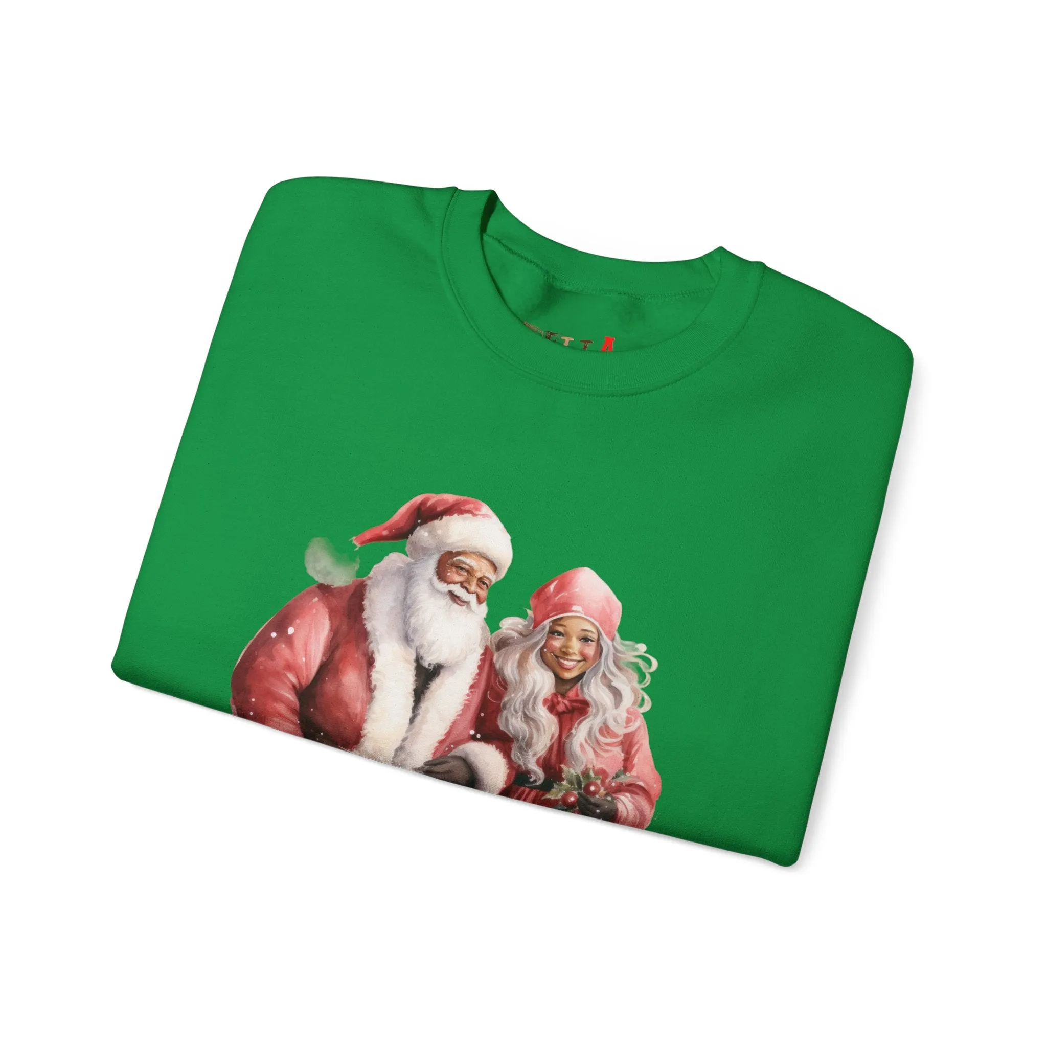 Black Santa 15 Unisex Heavy Blend™ Crewneck Sweatshirt