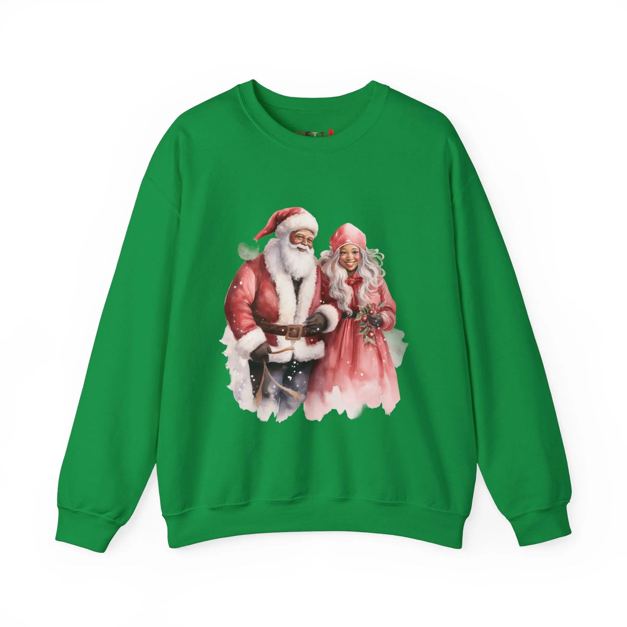 Black Santa 15 Unisex Heavy Blend™ Crewneck Sweatshirt