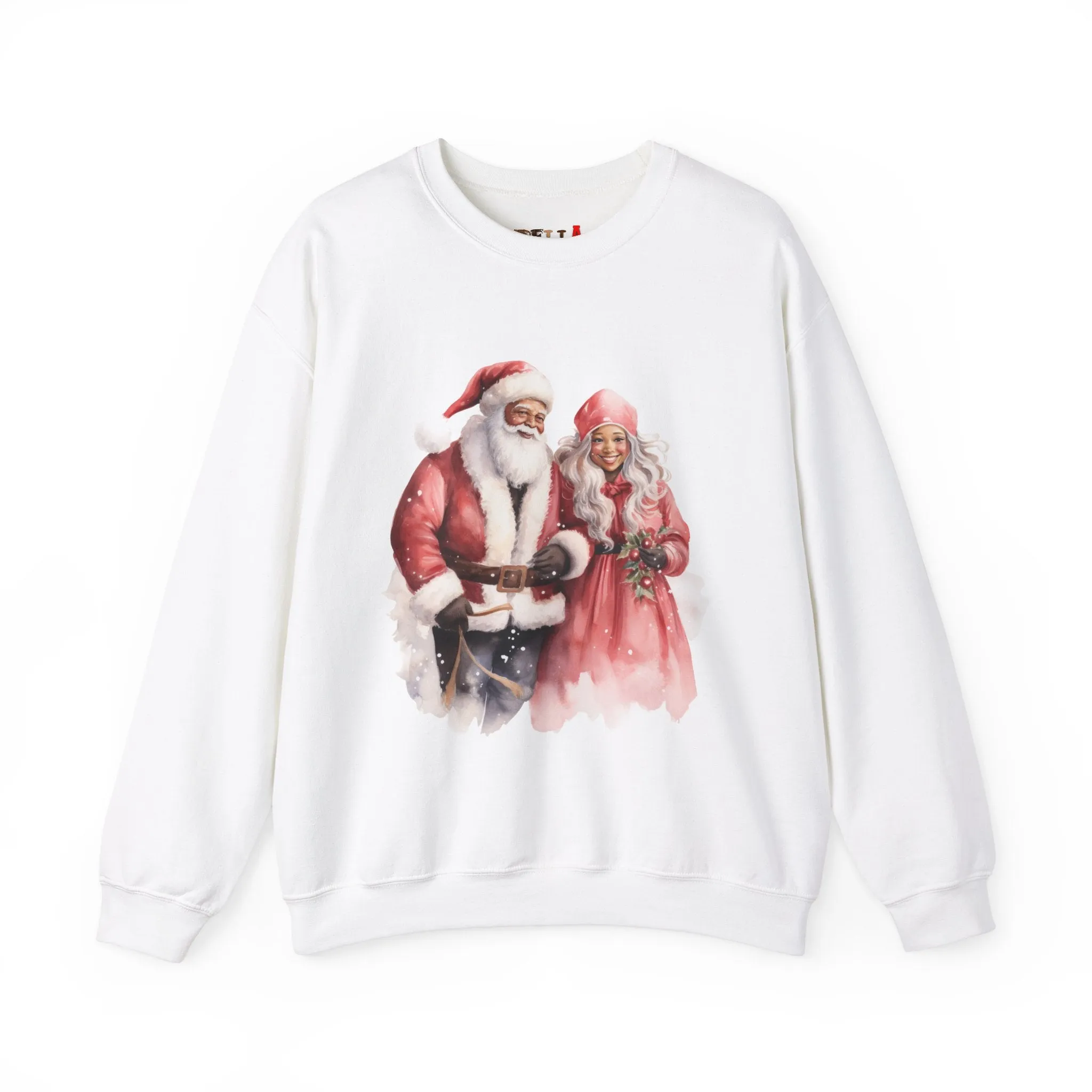 Black Santa 15 Unisex Heavy Blend™ Crewneck Sweatshirt