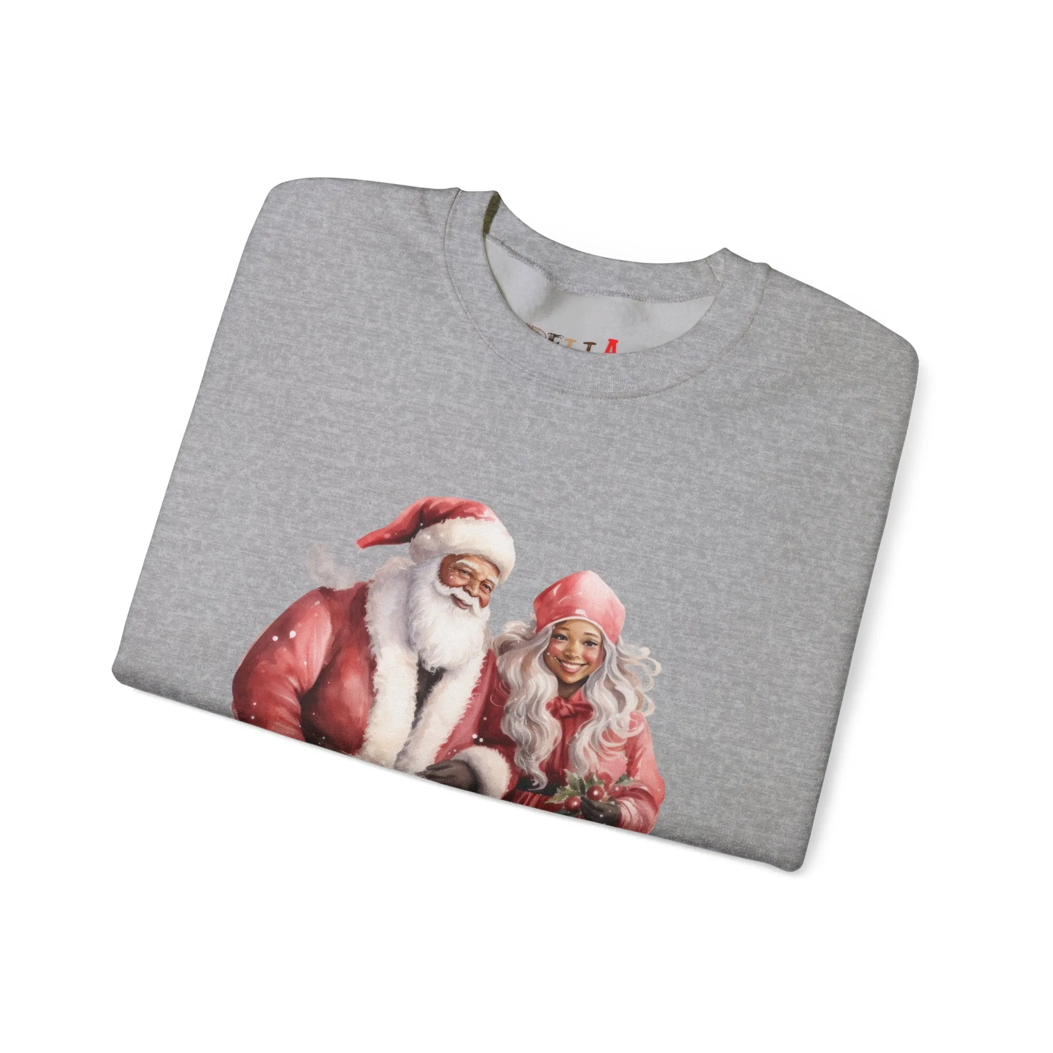 Black Santa 15 Unisex Heavy Blend™ Crewneck Sweatshirt