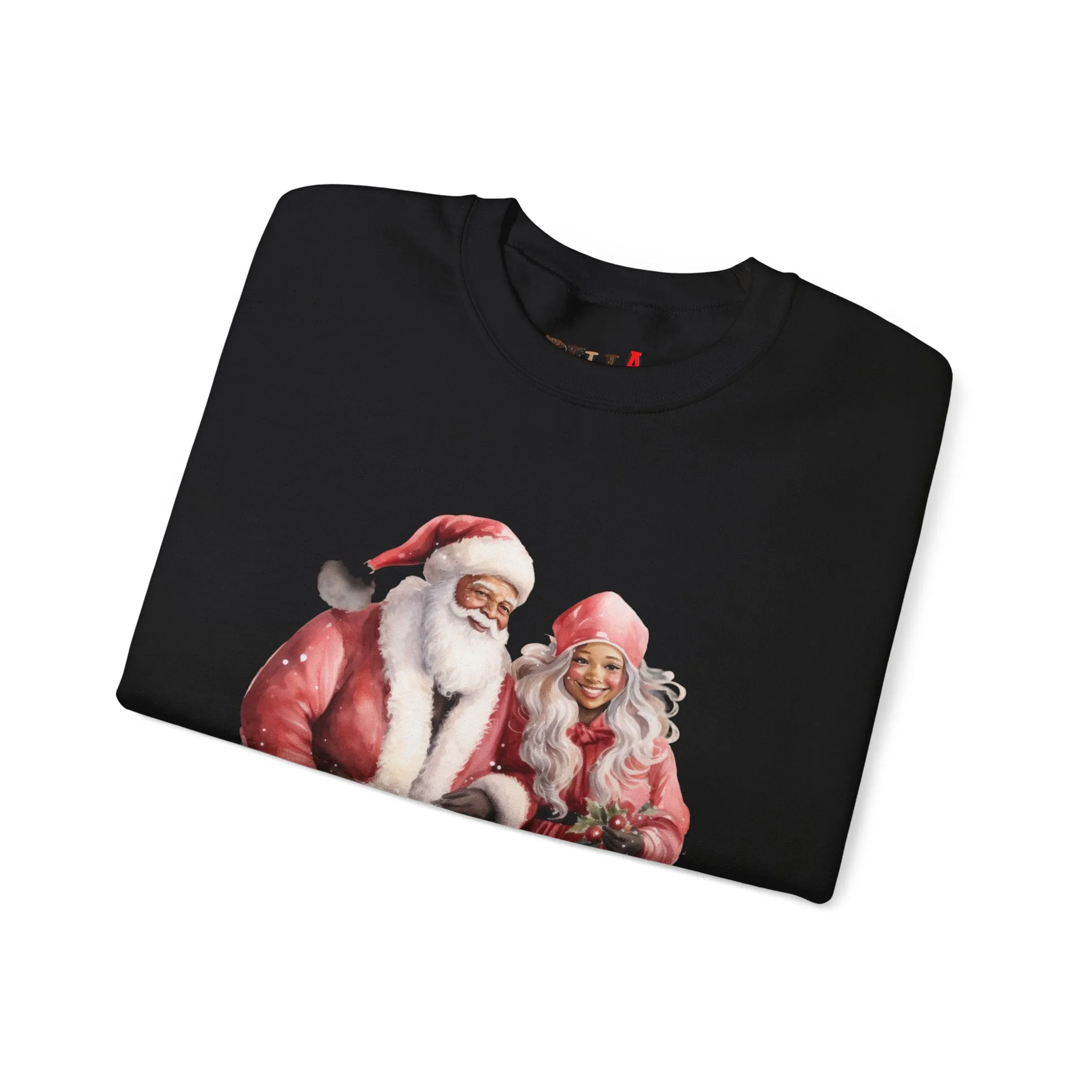 Black Santa 15 Unisex Heavy Blend™ Crewneck Sweatshirt