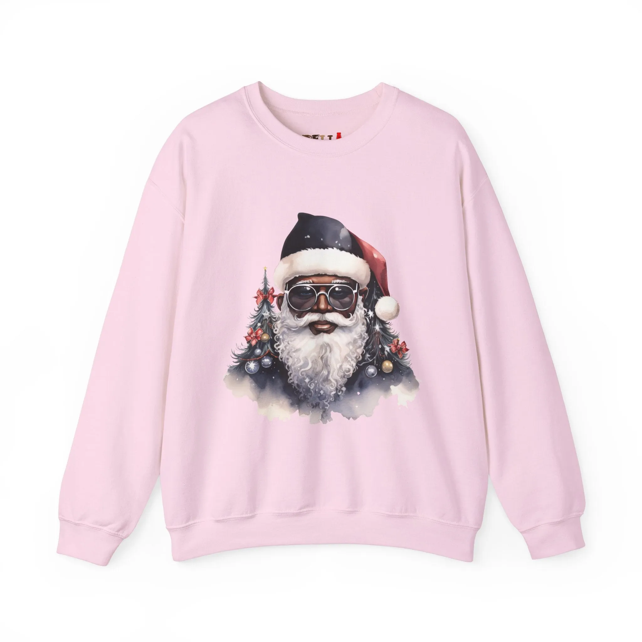 Black Santa 4 Unisex Heavy Blend™ Crewneck Sweatshirt