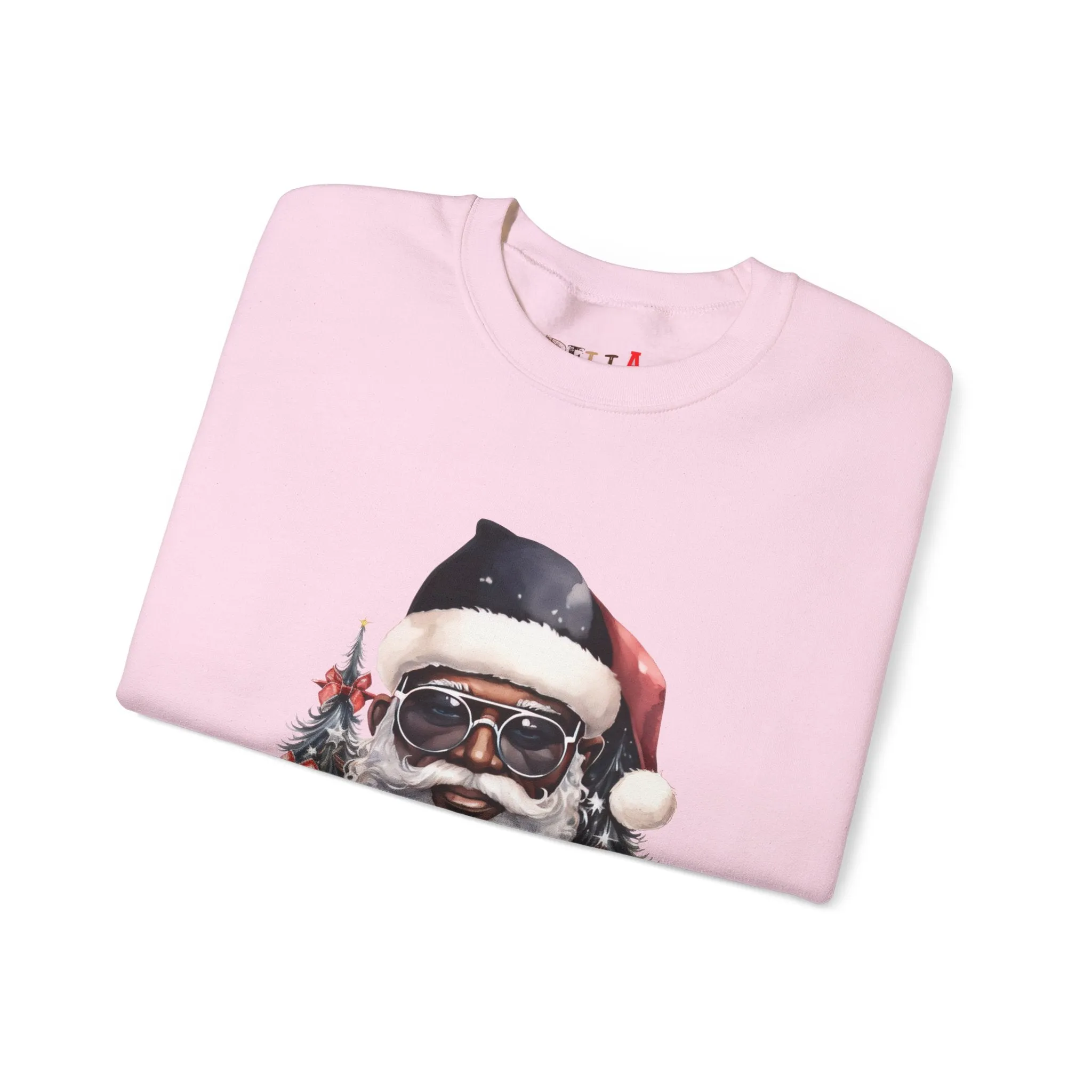 Black Santa 4 Unisex Heavy Blend™ Crewneck Sweatshirt
