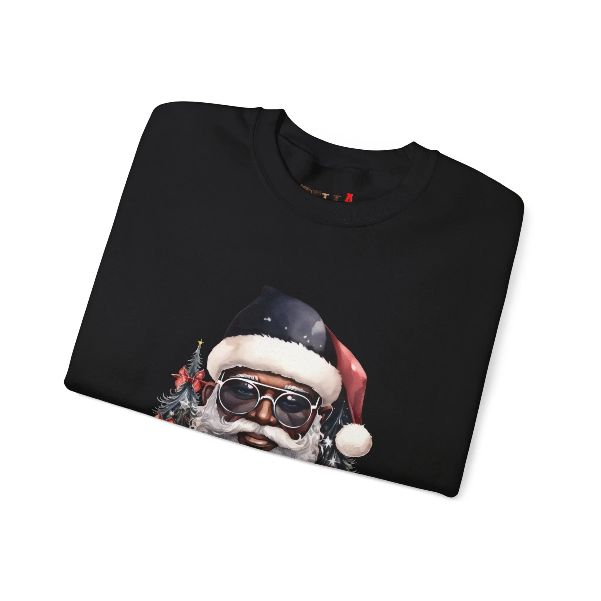 Black Santa 4 Unisex Heavy Blend™ Crewneck Sweatshirt