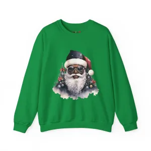 Black Santa 4 Unisex Heavy Blend™ Crewneck Sweatshirt