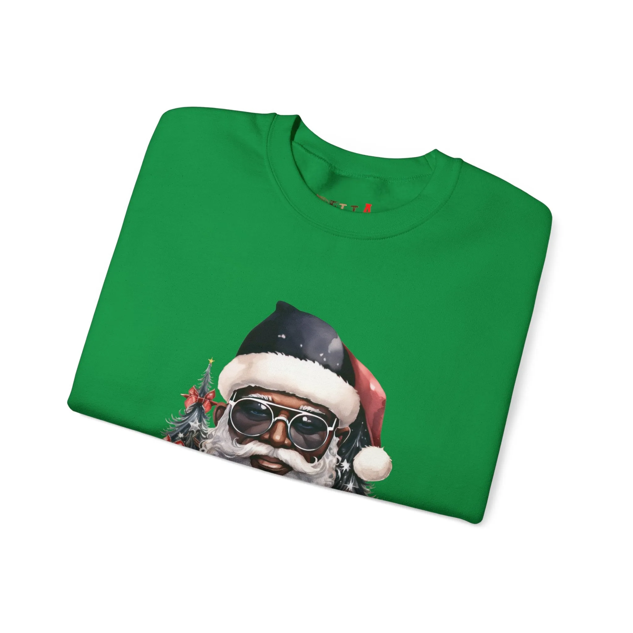 Black Santa 4 Unisex Heavy Blend™ Crewneck Sweatshirt
