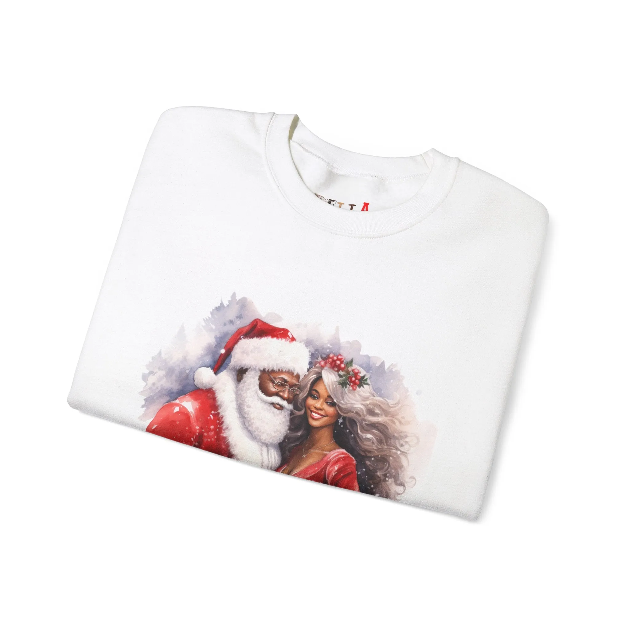 Black Santa 8 Unisex Heavy Blend™ Crewneck Sweatshirt