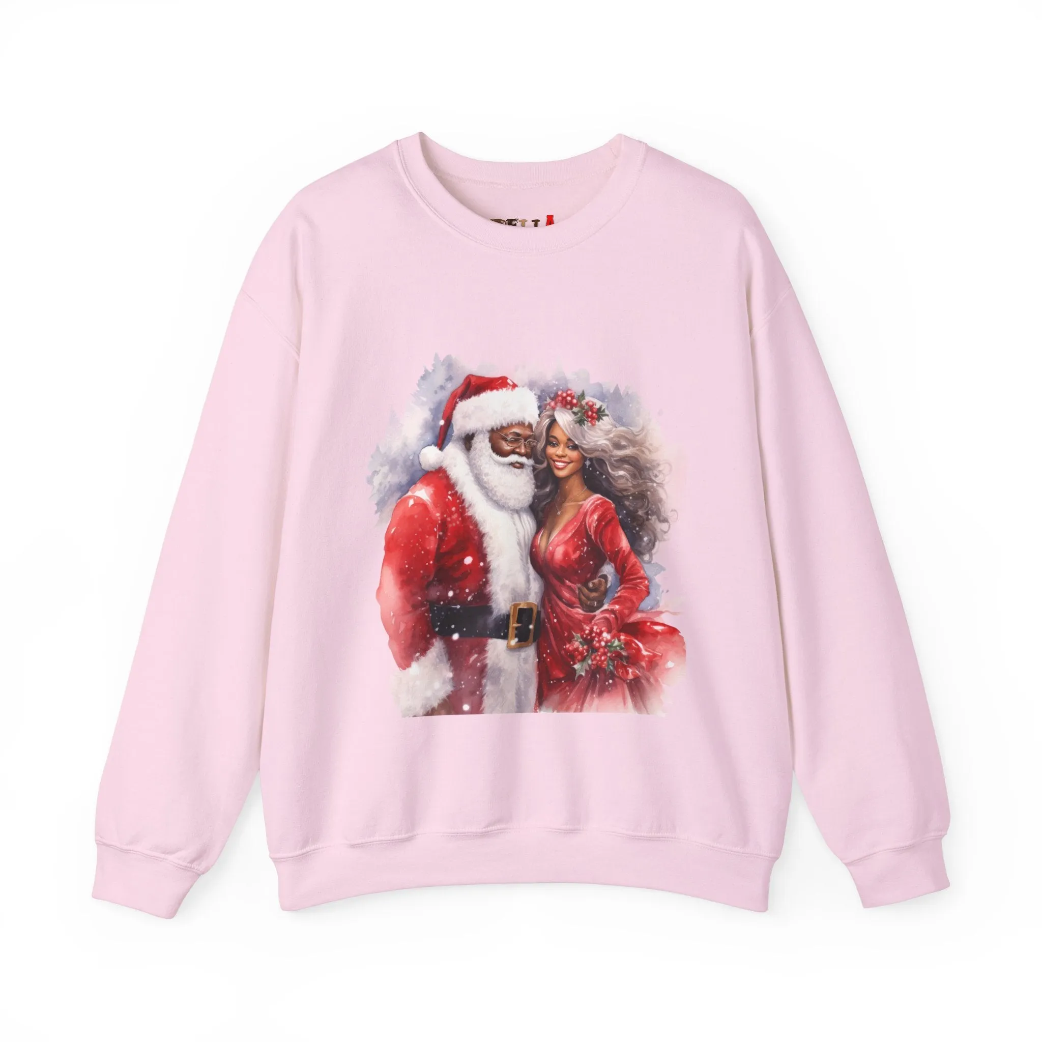Black Santa 8 Unisex Heavy Blend™ Crewneck Sweatshirt