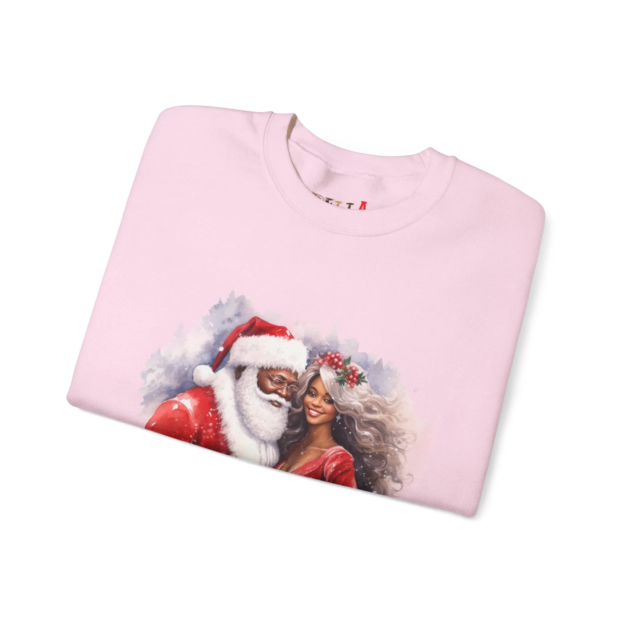 Black Santa 8 Unisex Heavy Blend™ Crewneck Sweatshirt