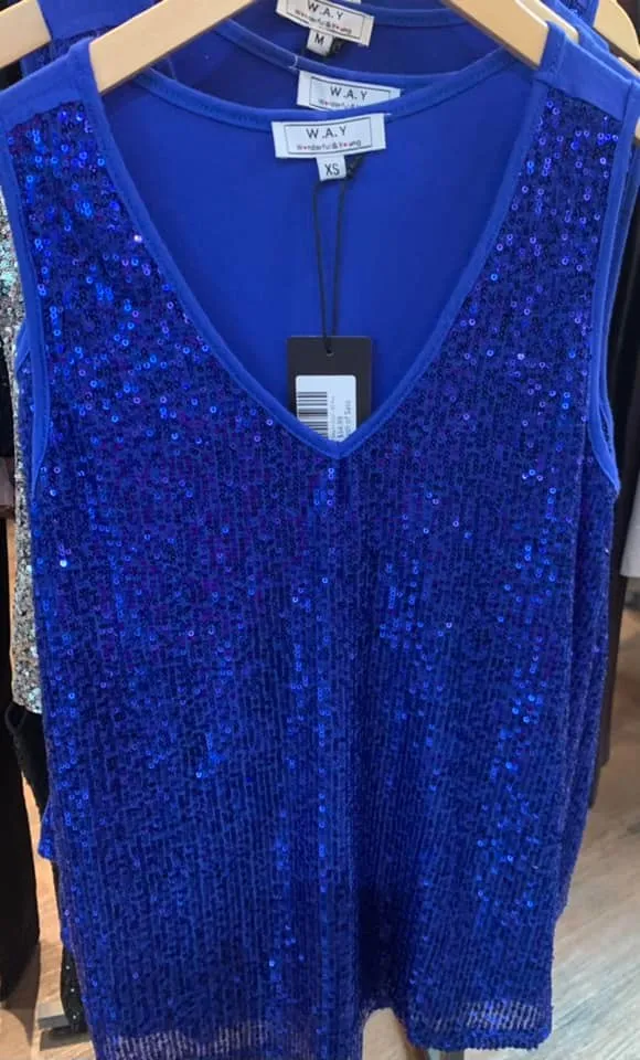 Blue Sparkle Tank