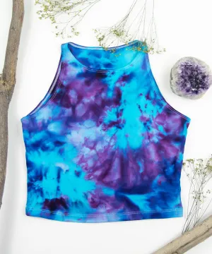 Blueberry Ice Dye Crop Top