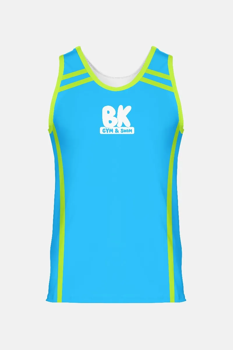 Boys Singlet - Blue/Green
