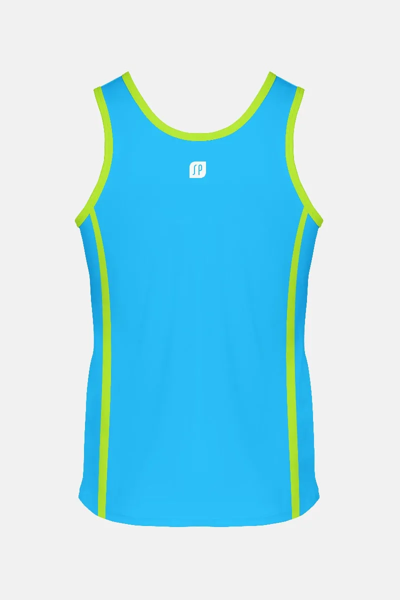 Boys Singlet - Blue/Green