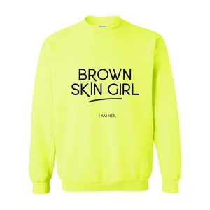 Brown Skin Girl Crewneck Sweatshirt