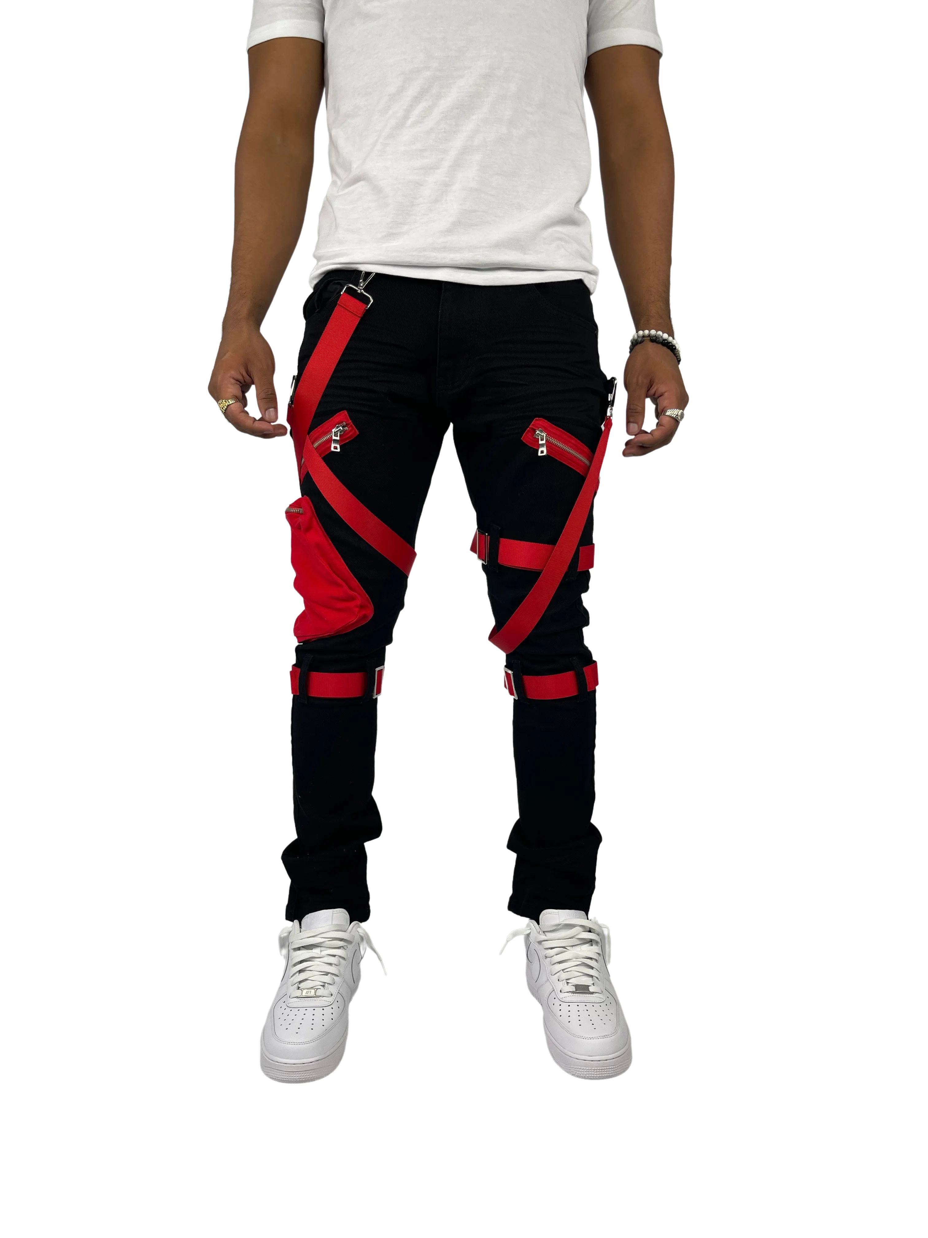 BTP221171: Strap Cargo Pants