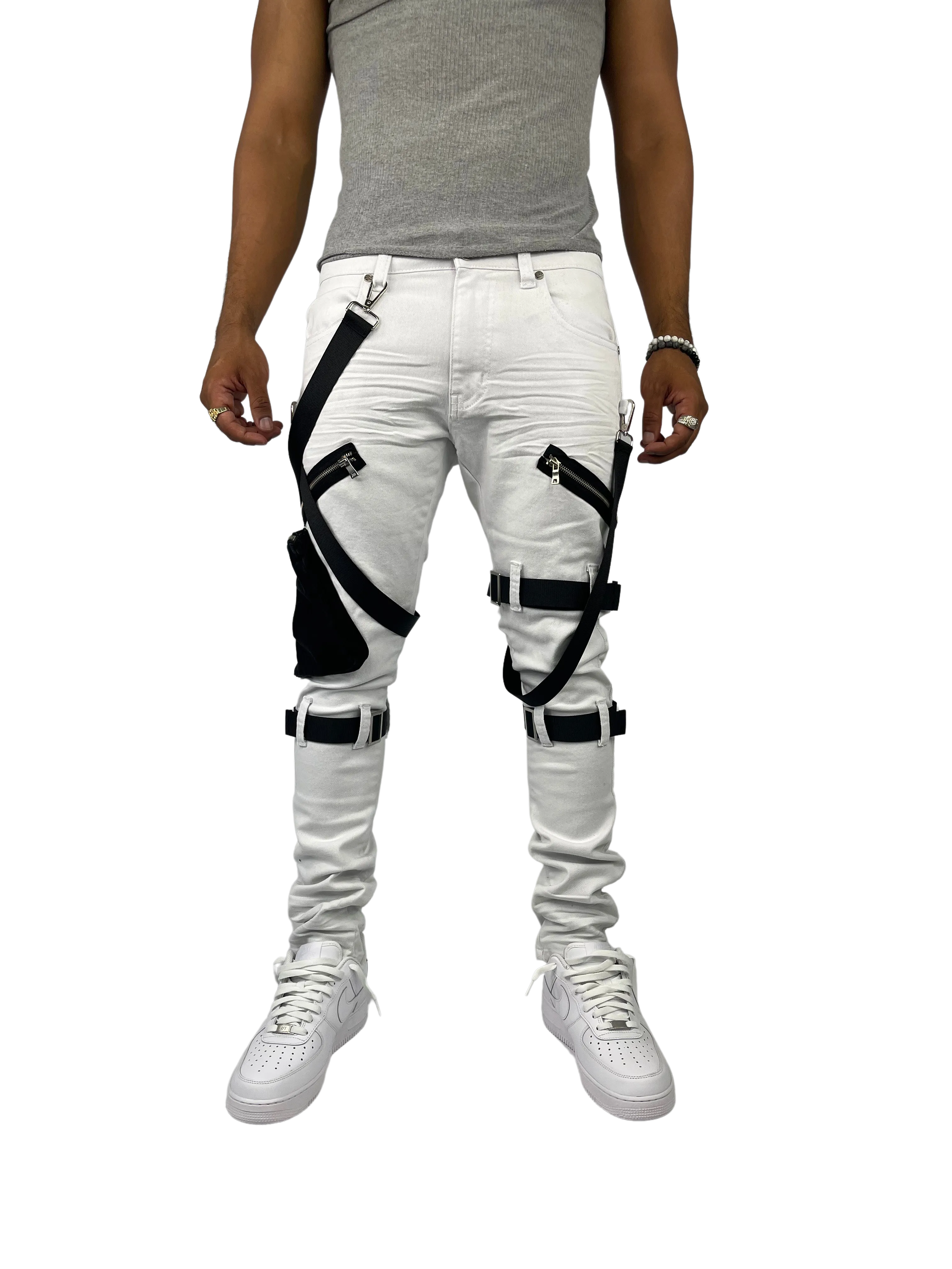 BTP221171: Strap Cargo Pants