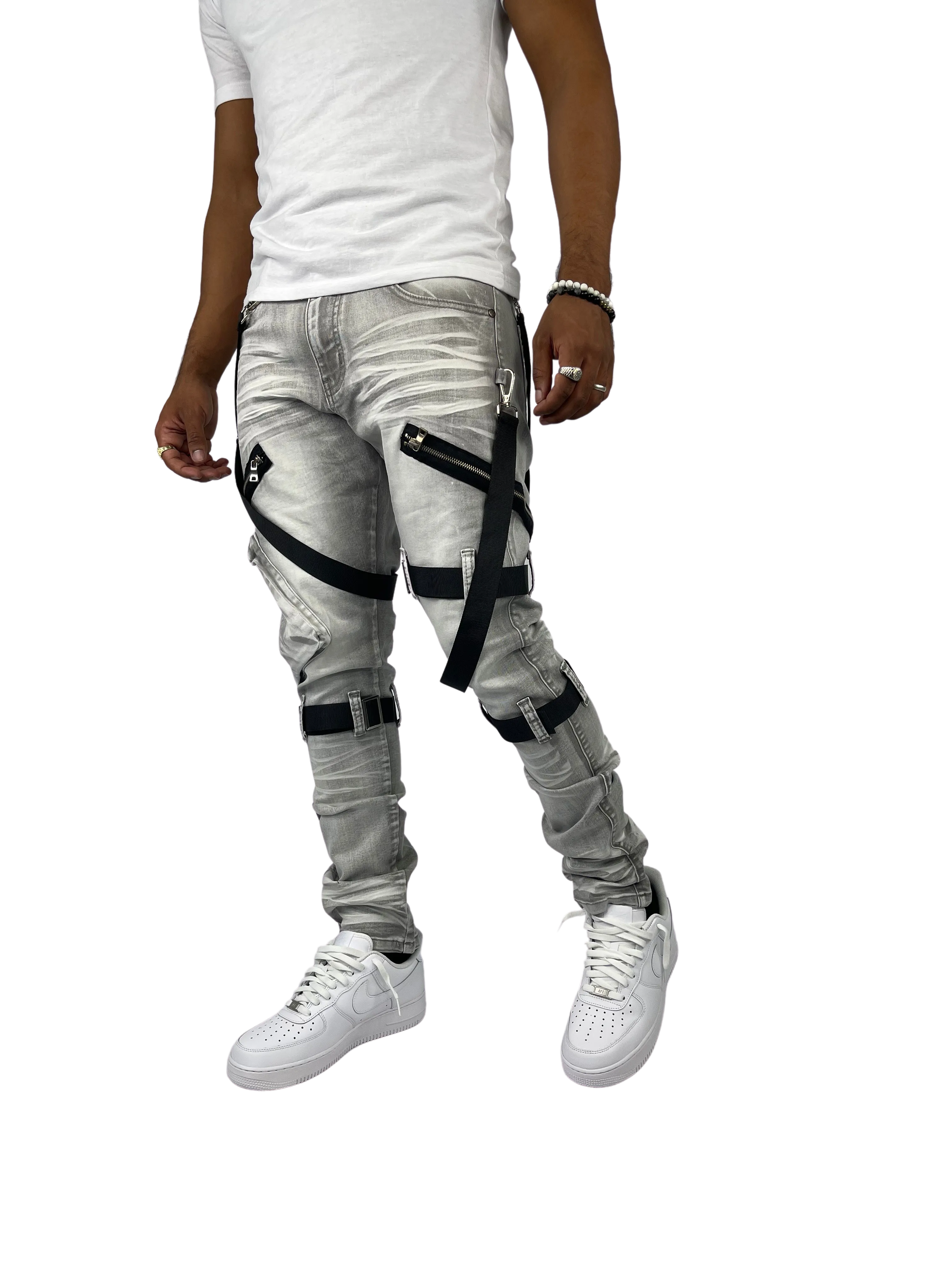 BTP221171: Strap Cargo Pants