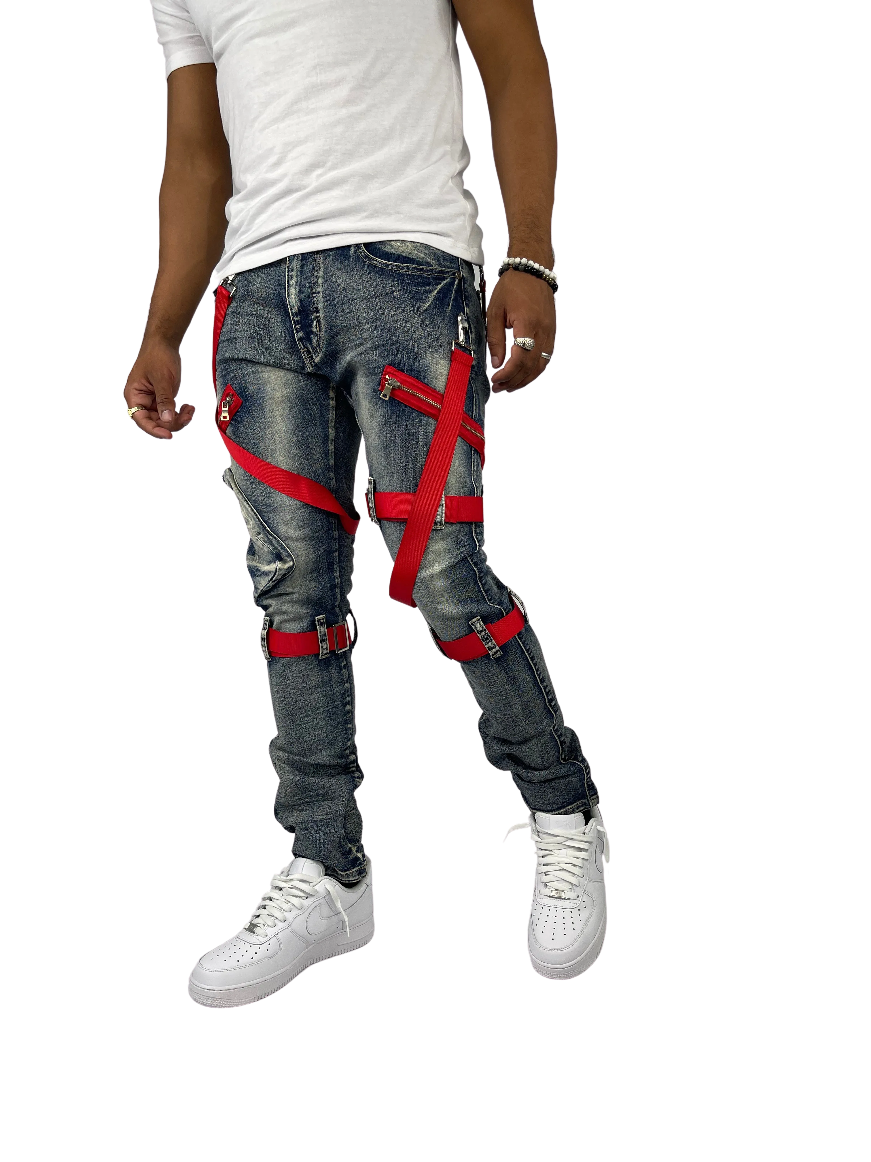 BTP221171: Strap Cargo Pants