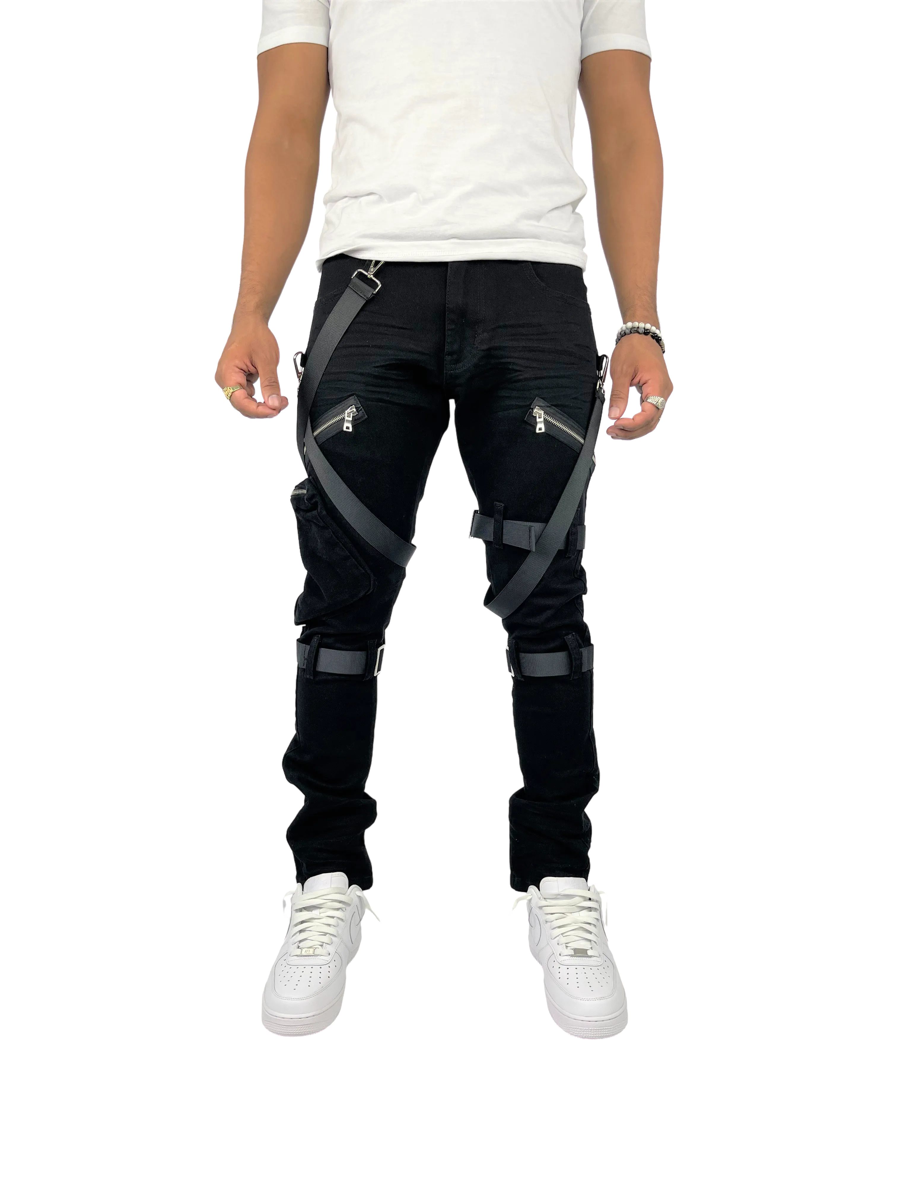 BTP221171: Strap Cargo Pants