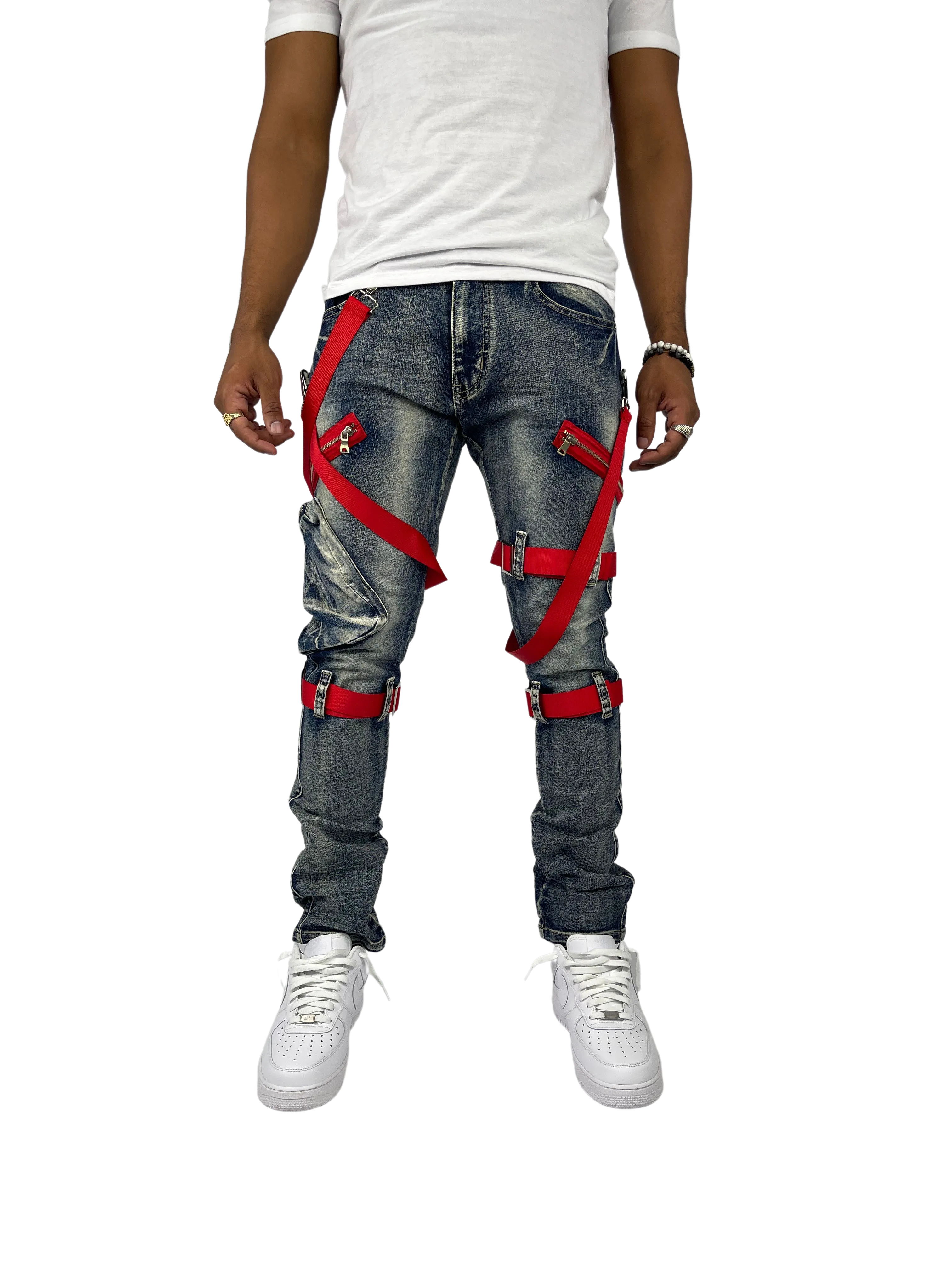 BTP221171: Strap Cargo Pants