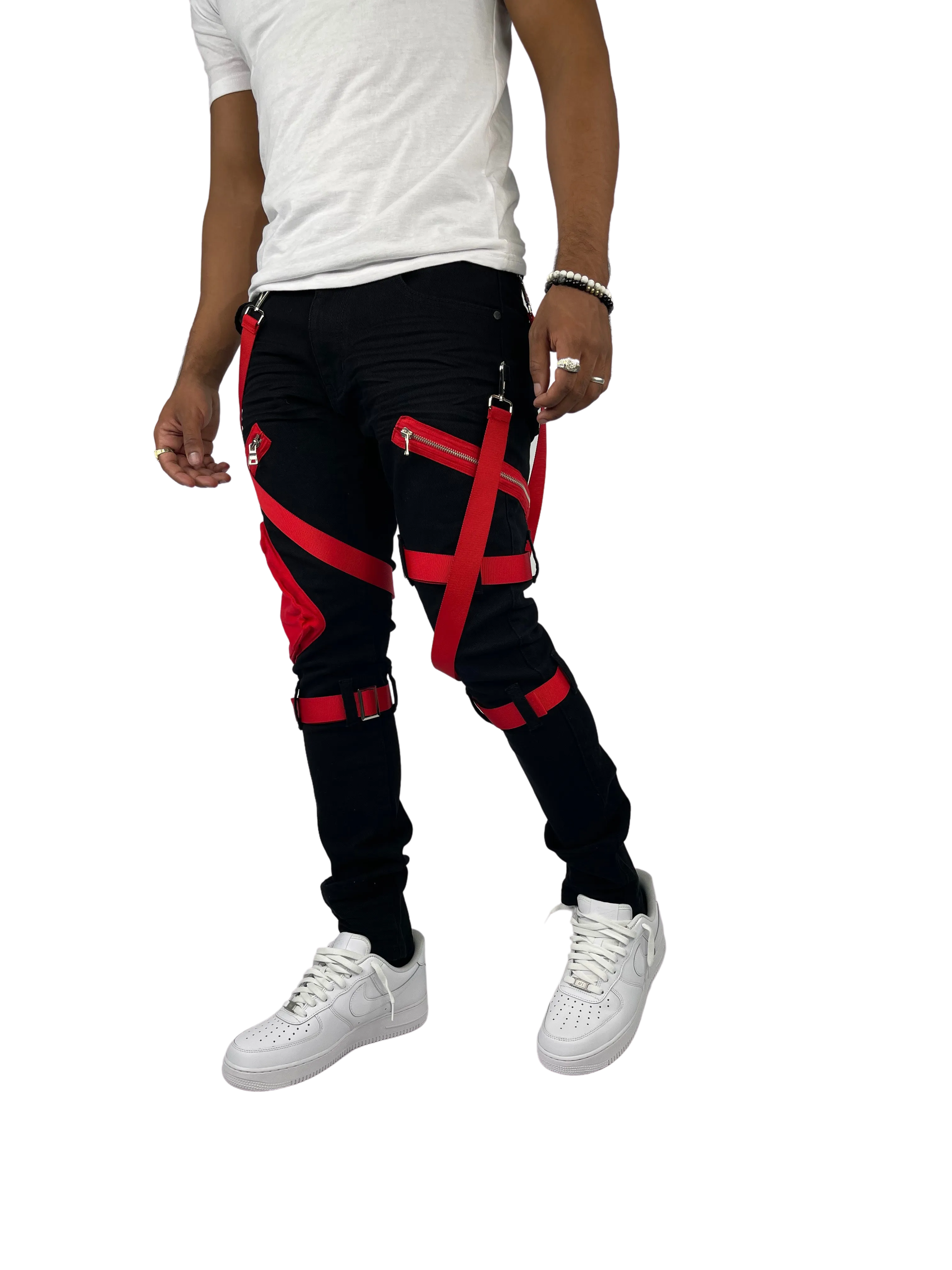 BTP221171: Strap Cargo Pants