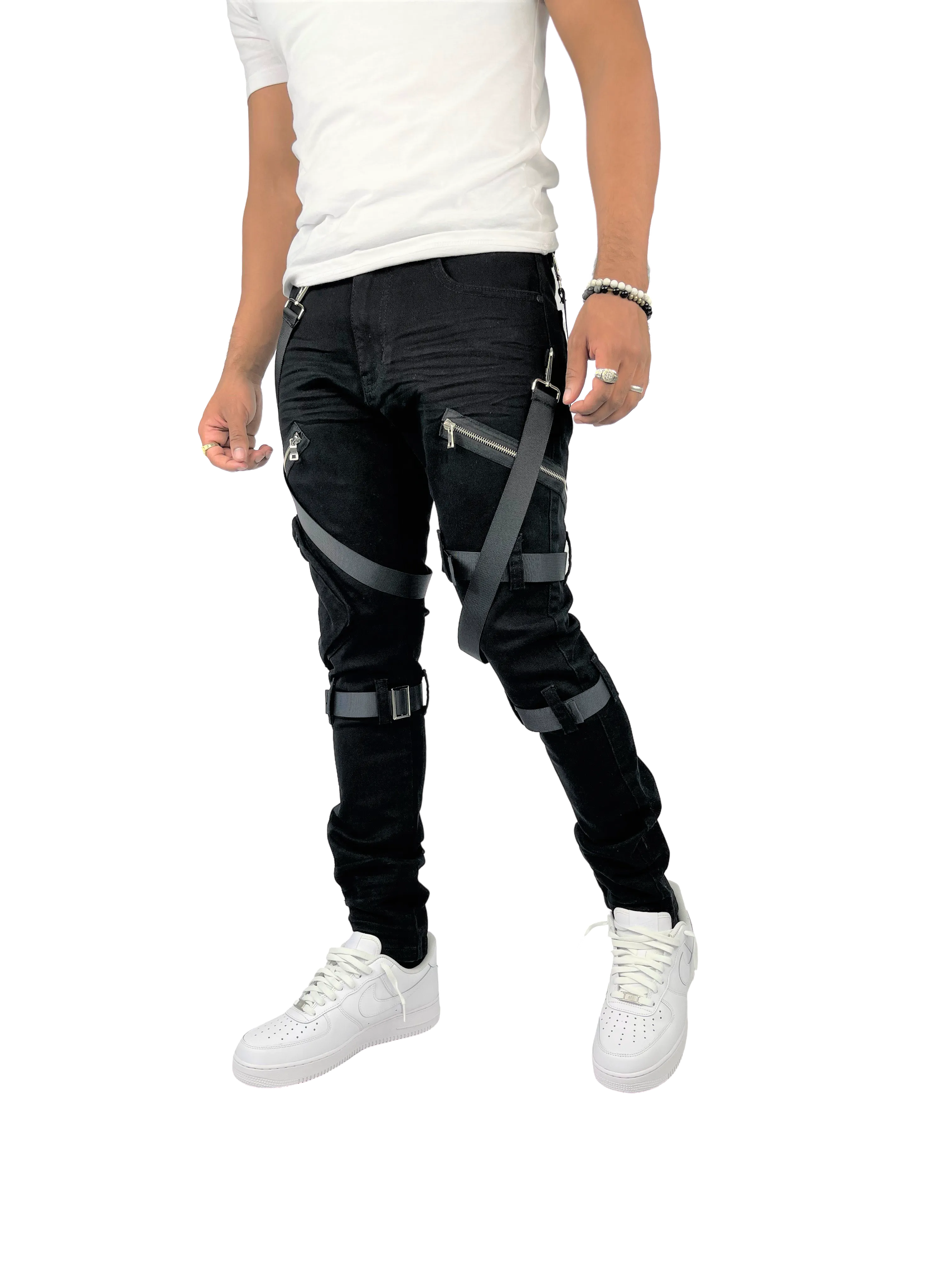 BTP221171: Strap Cargo Pants