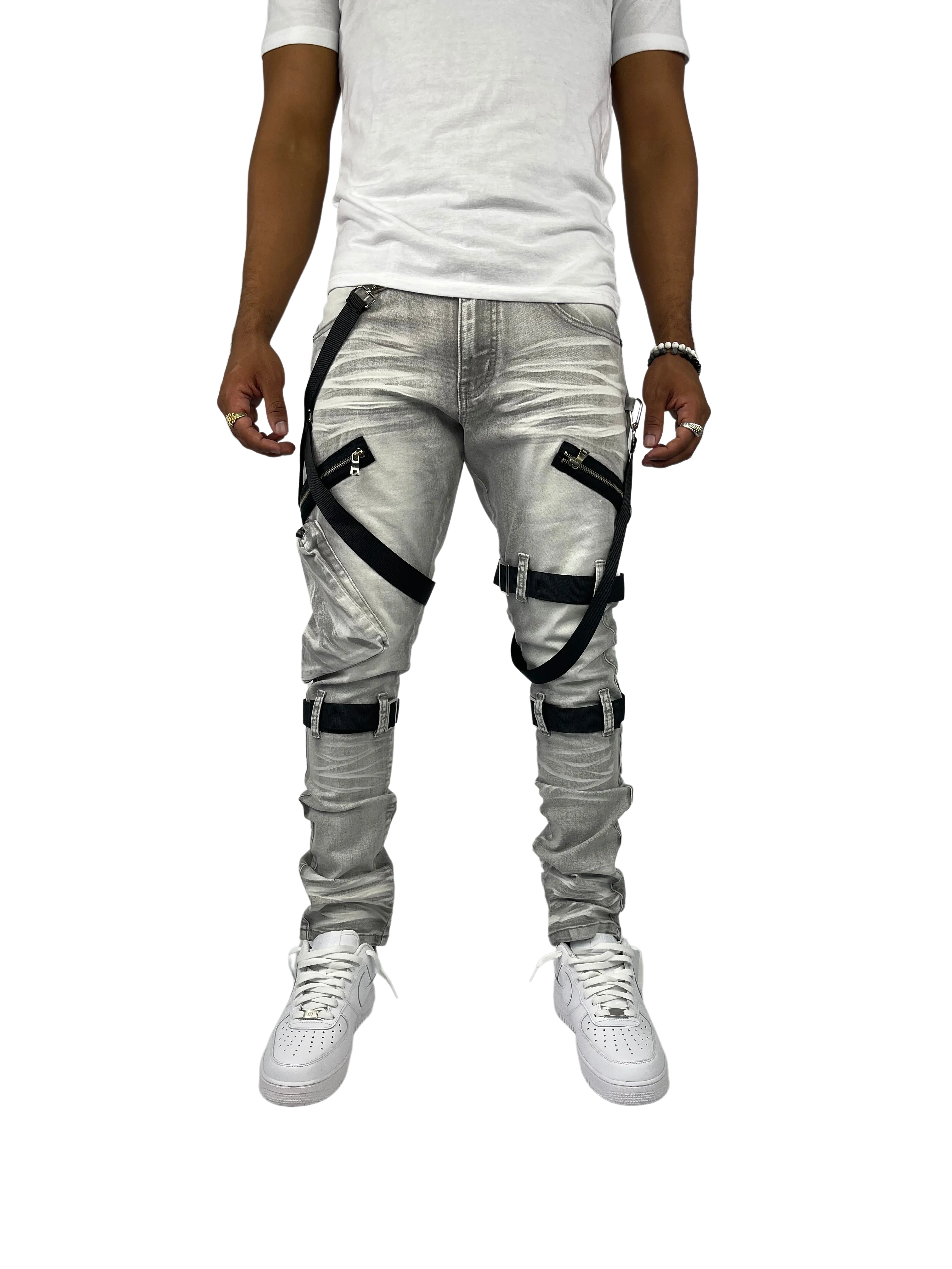 BTP221171: Strap Cargo Pants
