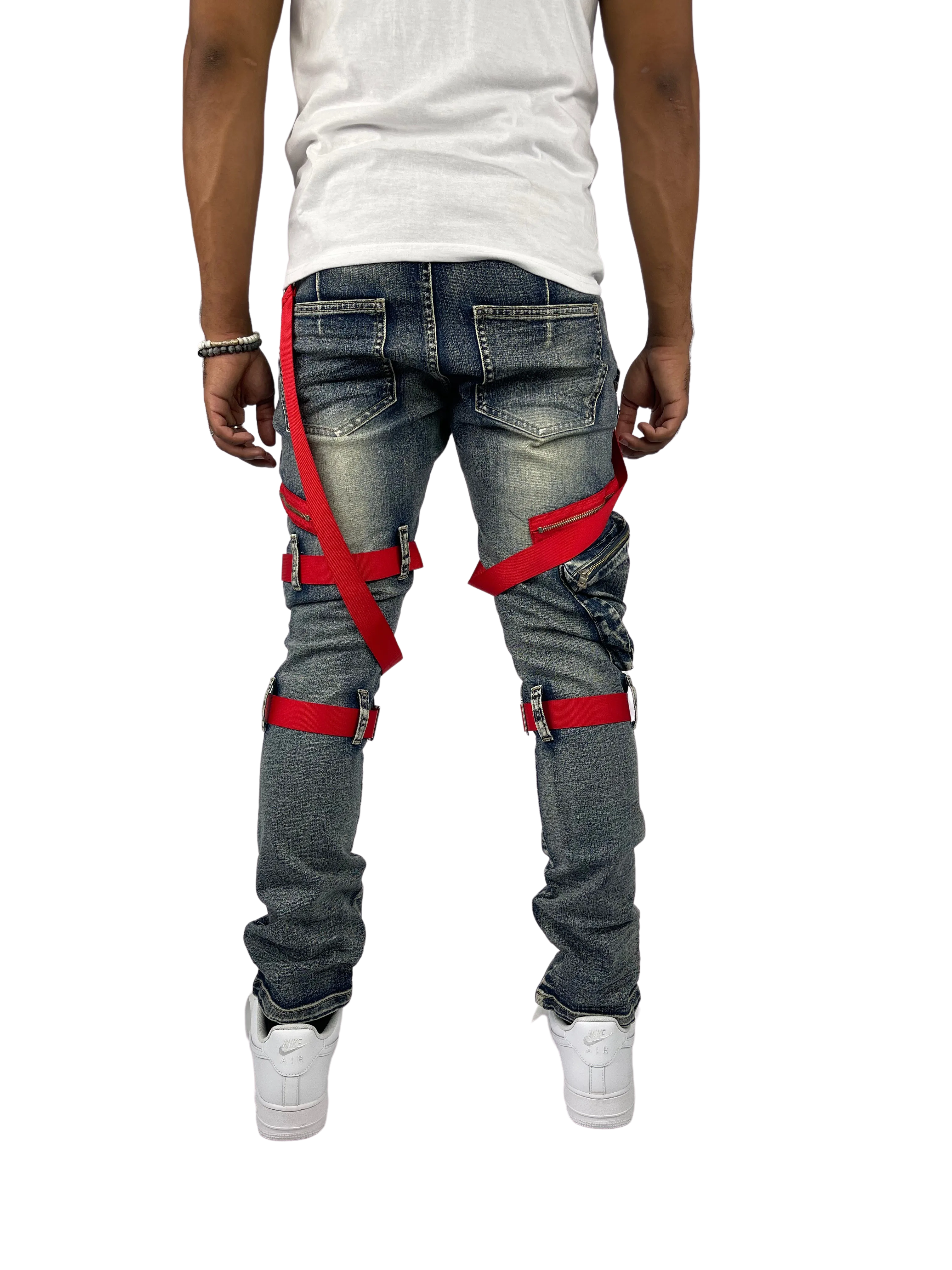 BTP221171: Strap Cargo Pants