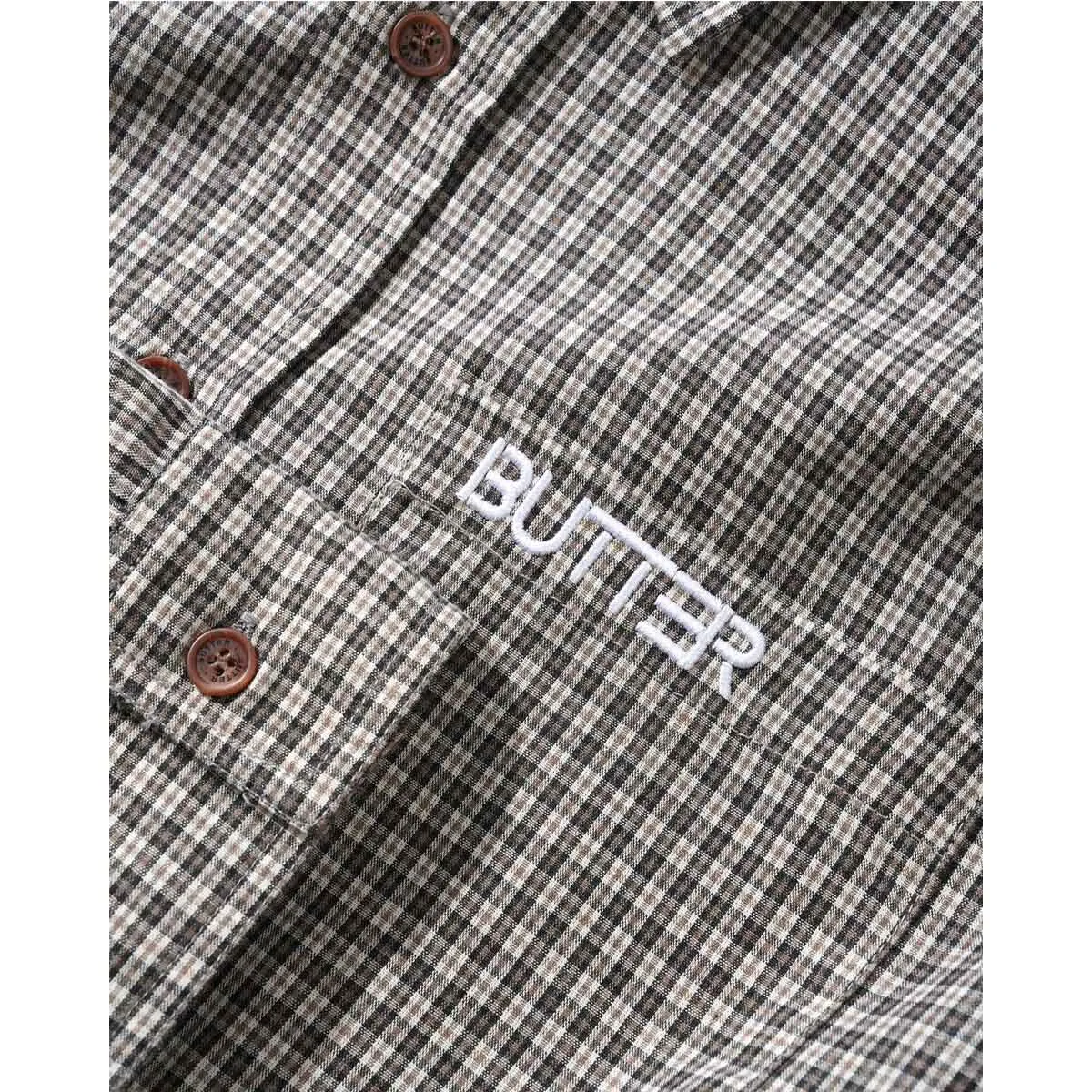 Butter Goods - Plaid L/S Shirt Black