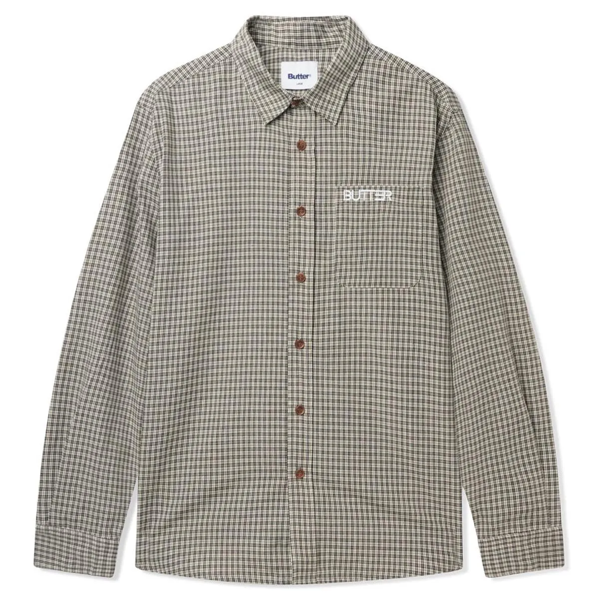 Butter Goods - Plaid L/S Shirt Black